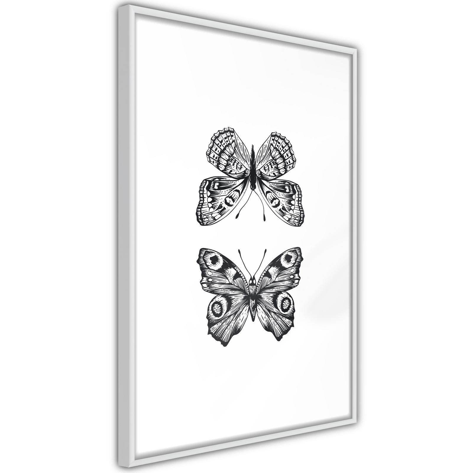 Inramad Poster / Tavla - Butterfly Collection I-Poster Inramad-Artgeist-peaceofhome.se