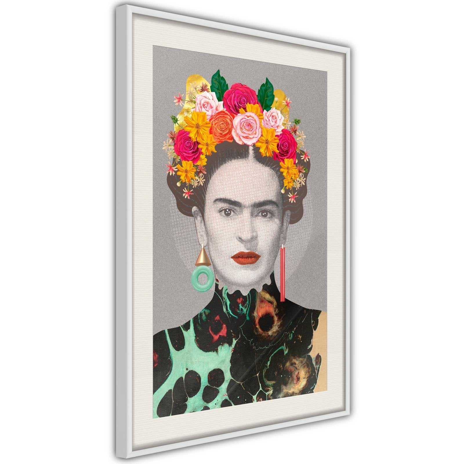 Inramad Poster / Tavla - Charismatic Frida-Poster Inramad-Artgeist-peaceofhome.se