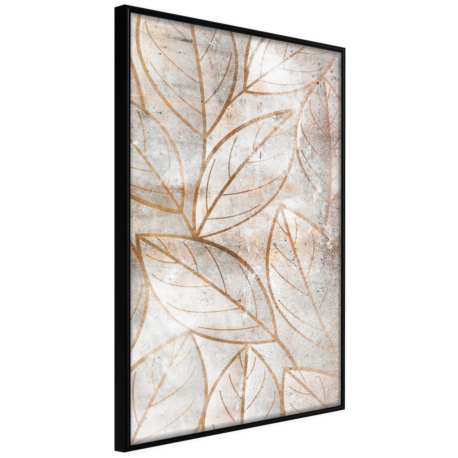 Inramad Poster / Tavla - Copper Leaves-Affisch-Artgeist-peaceofhome.se