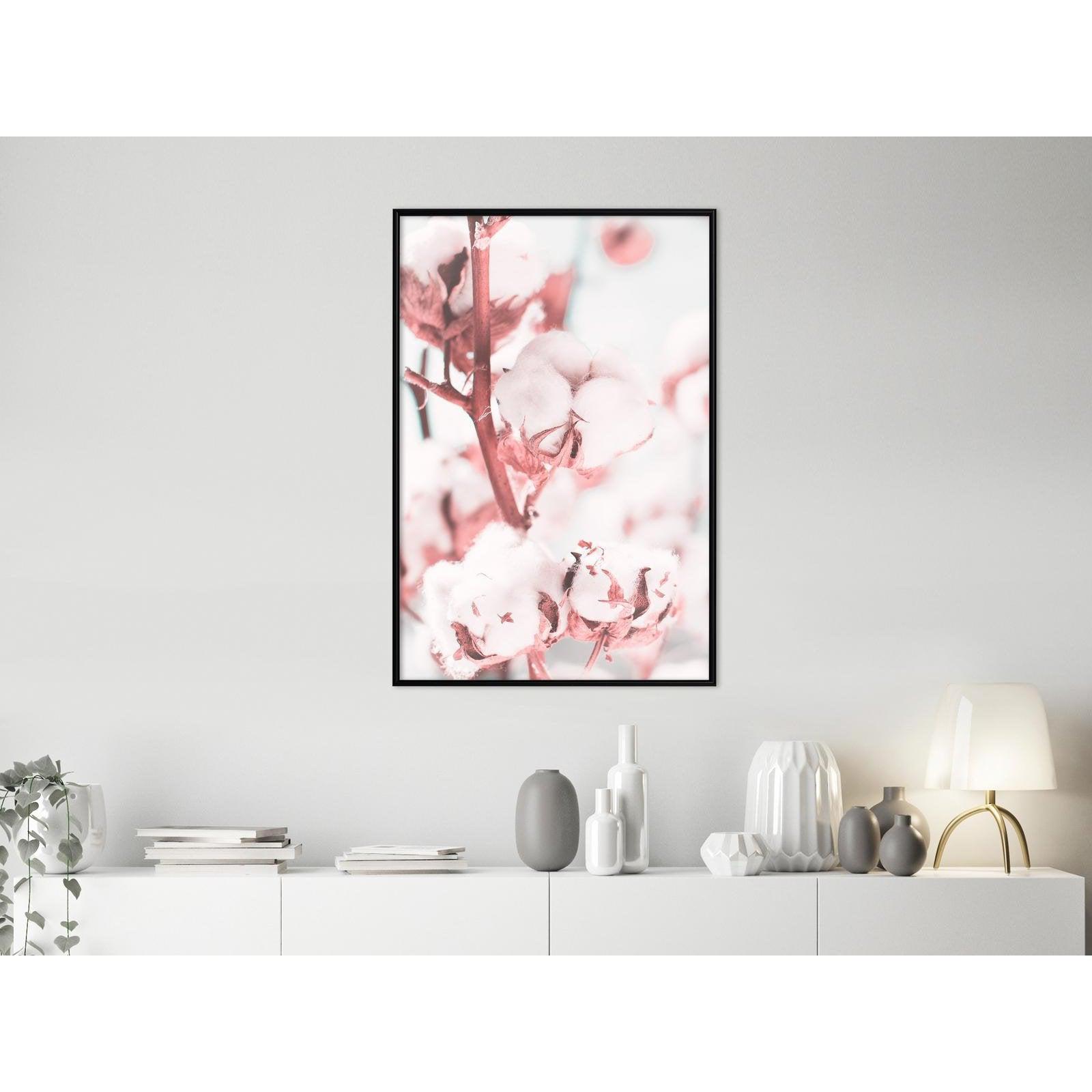 Inramad Poster / Tavla - Cotton Flowers-Affisch-Artgeist-peaceofhome.se