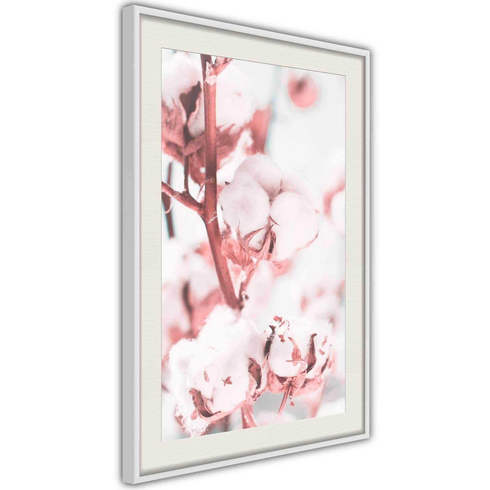 Inramad Poster / Tavla - Cotton Flowers-Poster Inramad-Artgeist-peaceofhome.se