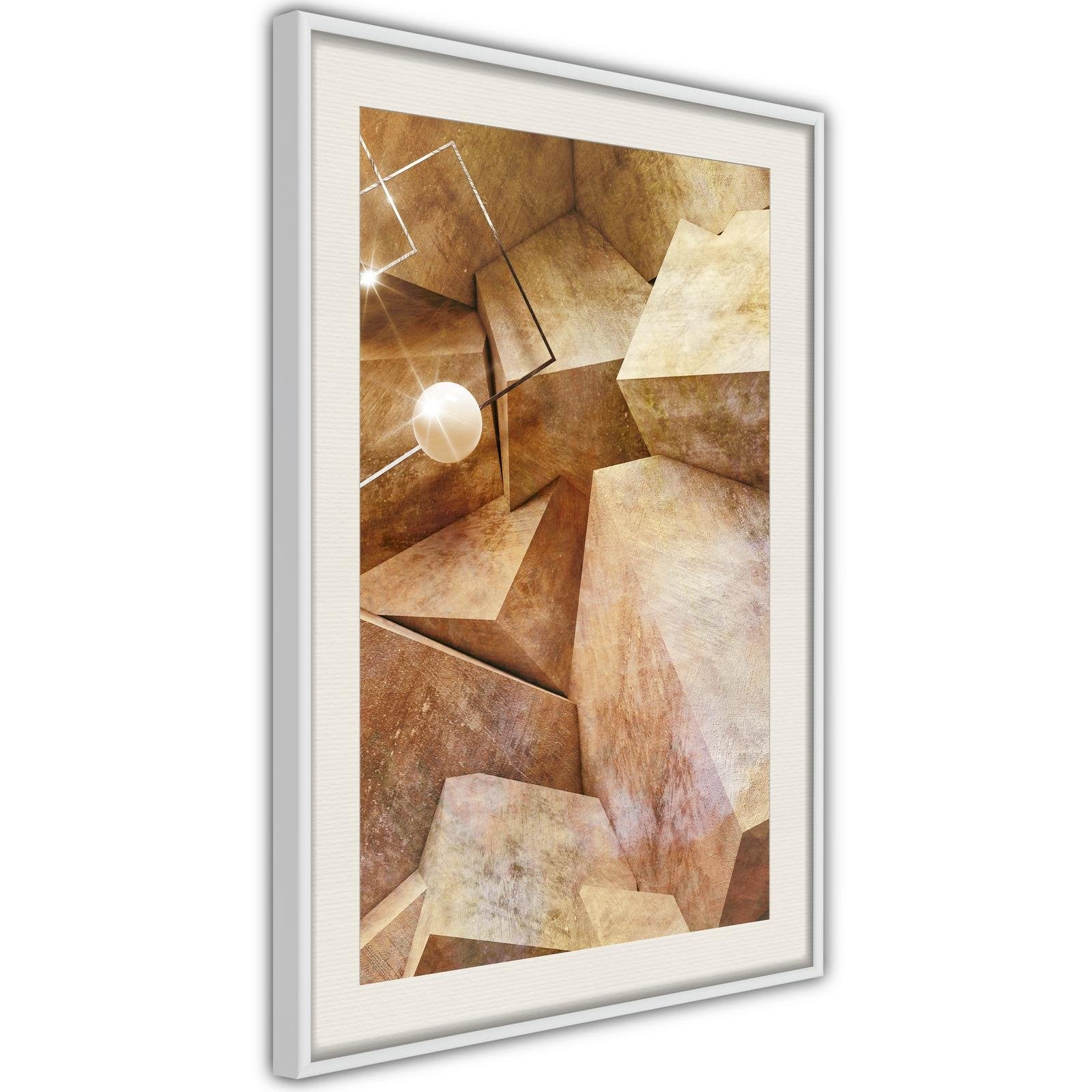 Inramad Poster / Tavla - Cubic Rocks-Affisch-Artgeist-peaceofhome.se