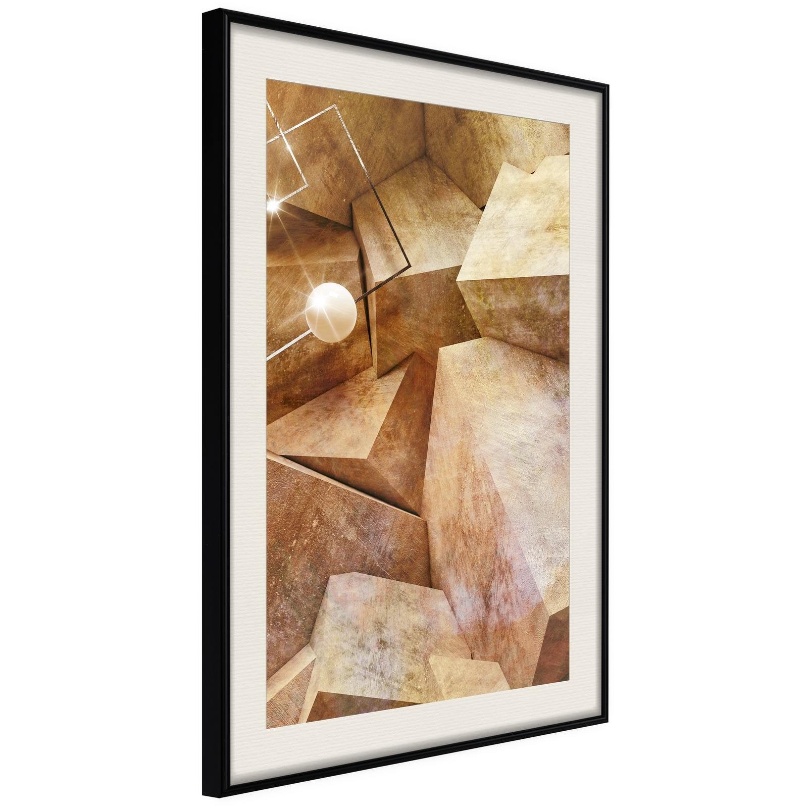 Inramad Poster / Tavla - Cubic Rocks-Affisch-Artgeist-peaceofhome.se