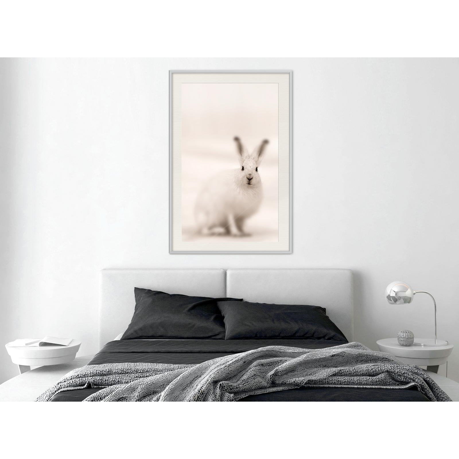 Inramad Poster / Tavla - Curious Rabbit-Affisch-Artgeist-peaceofhome.se