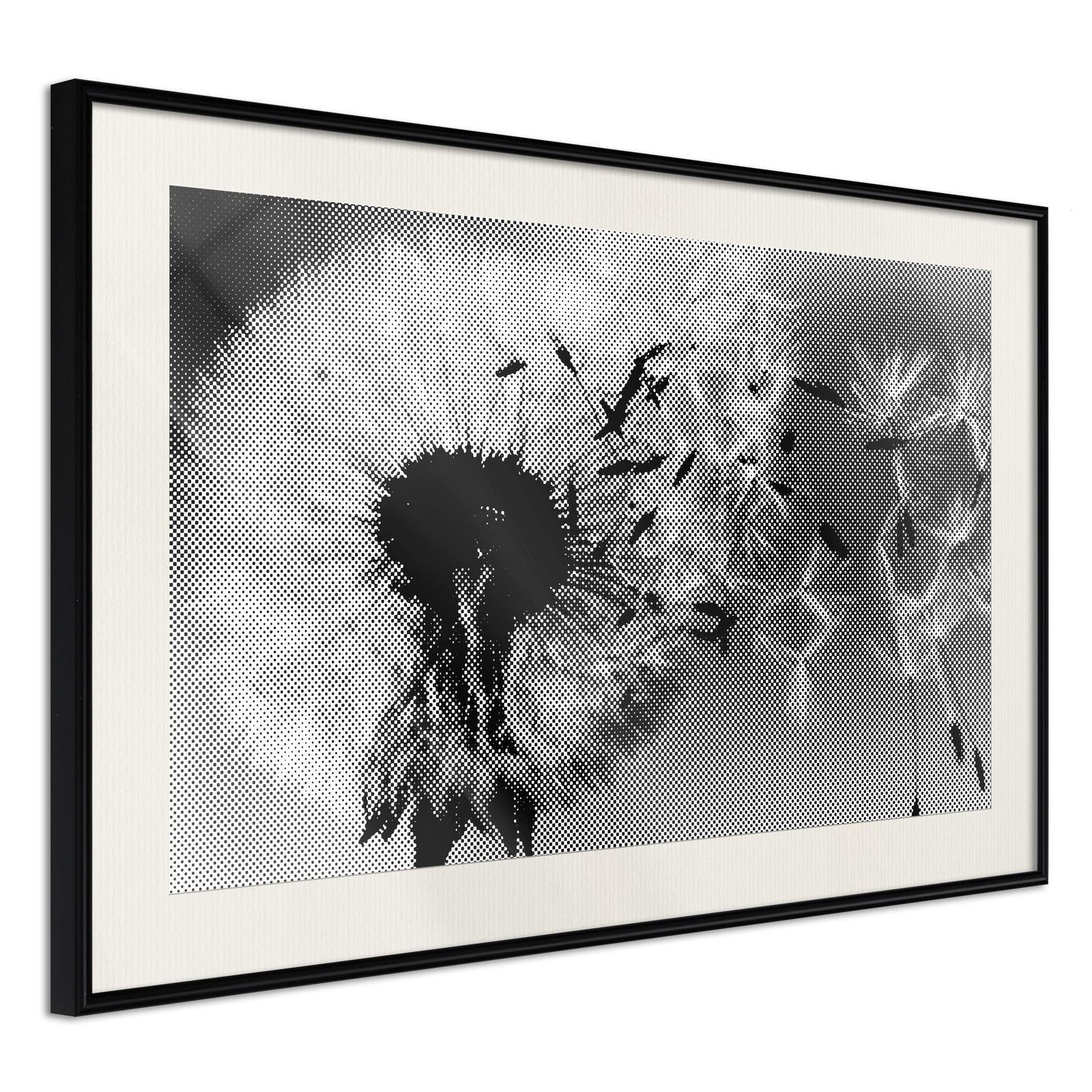 Inramad Poster / Tavla - Dandelion in the Wind-Poster Inramad-Artgeist-peaceofhome.se