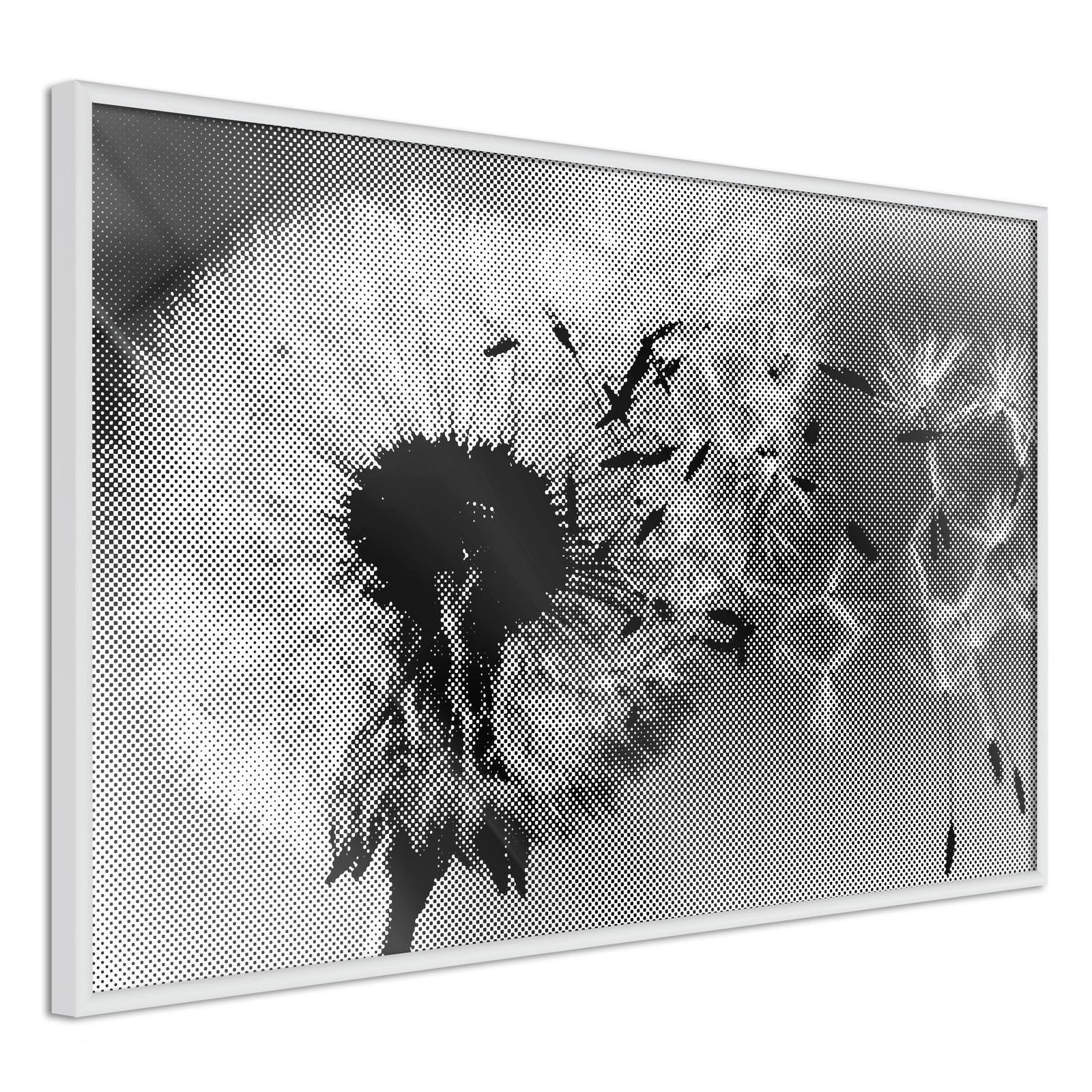 Inramad Poster / Tavla - Dandelion in the Wind-Poster Inramad-Artgeist-peaceofhome.se