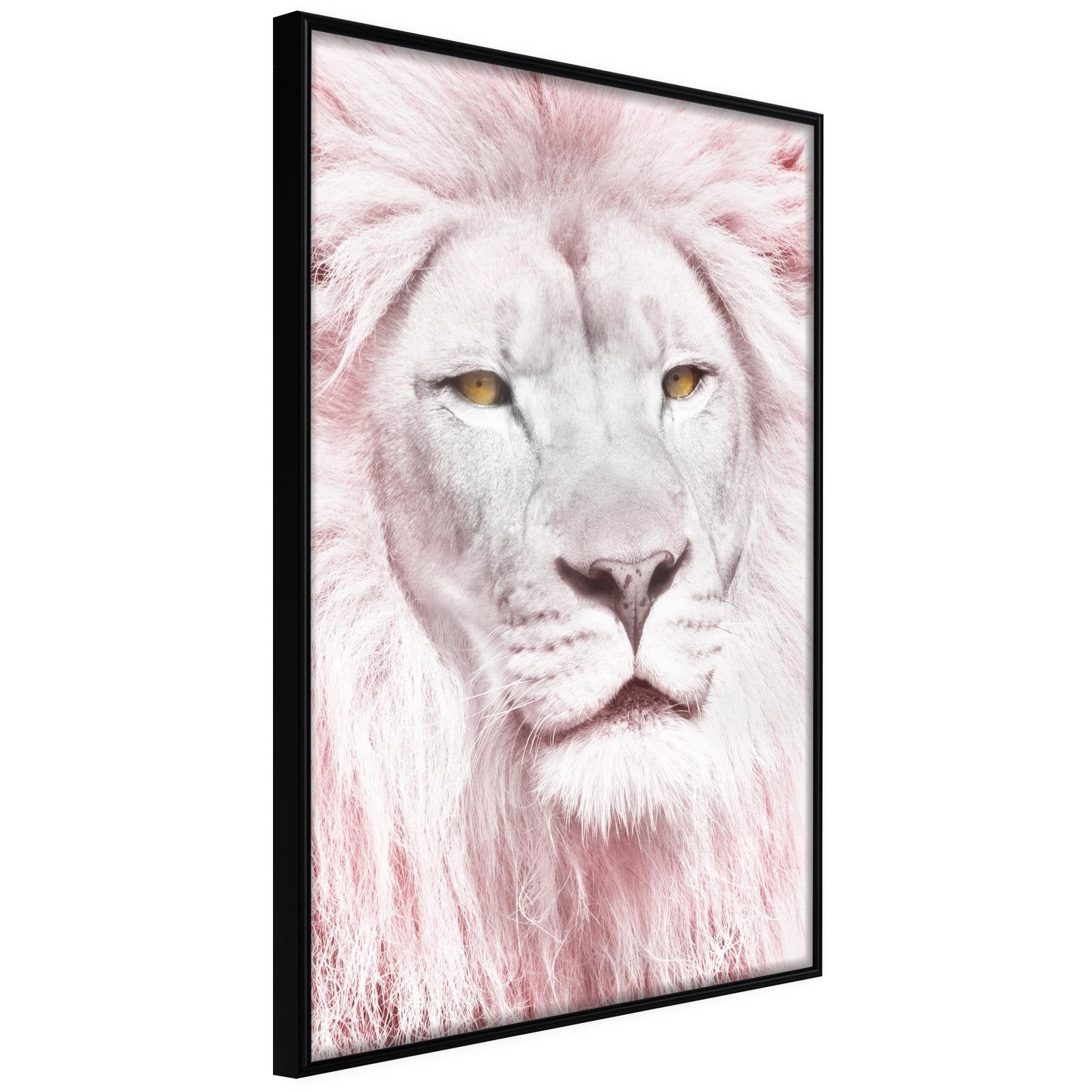 Inramad Poster / Tavla - Dreamy Lion-Poster Inramad-Artgeist-peaceofhome.se