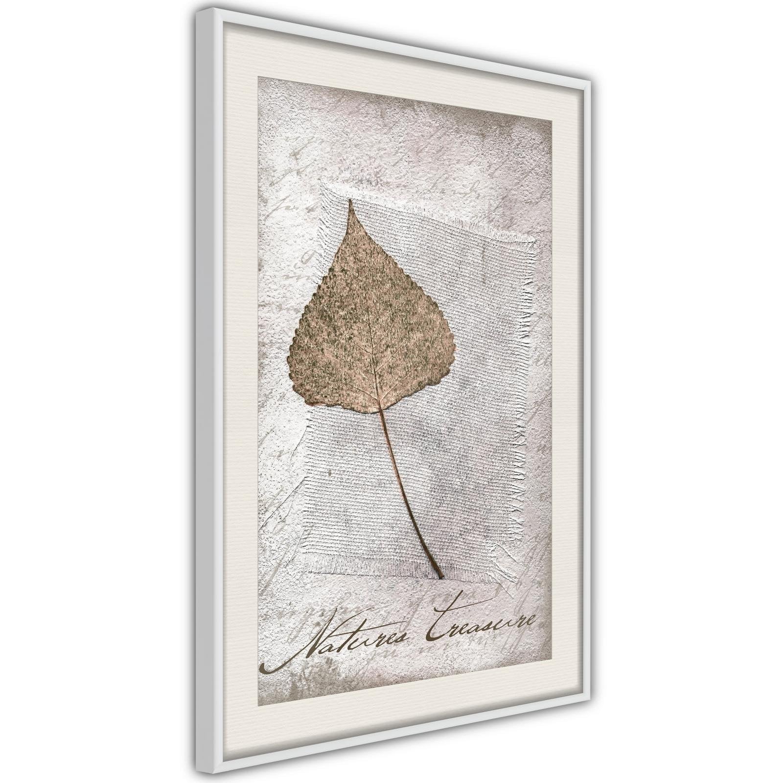 Inramad Poster / Tavla - Dried Leaf-Poster Inramad-Artgeist-peaceofhome.se