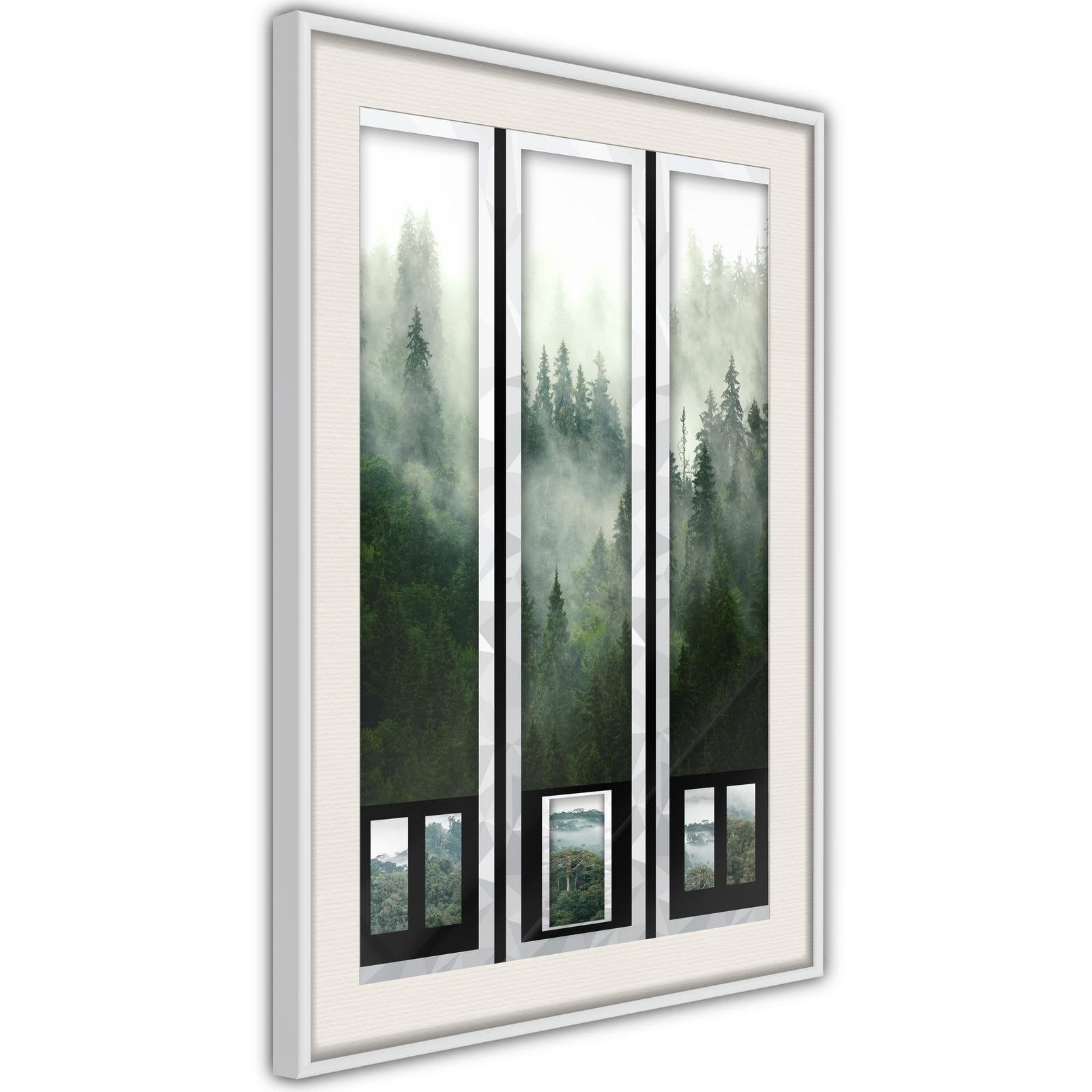 Inramad Poster / Tavla - Eternal Forest – Triptych-Poster Inramad-Artgeist-peaceofhome.se