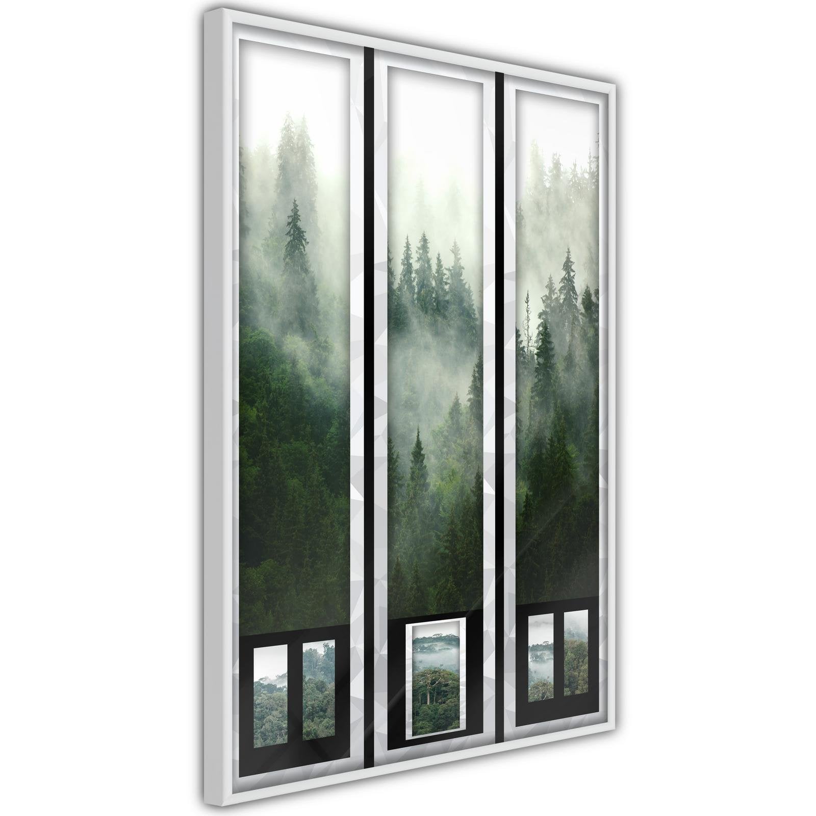 Inramad Poster / Tavla - Eternal Forest – Triptych-Poster Inramad-Artgeist-peaceofhome.se