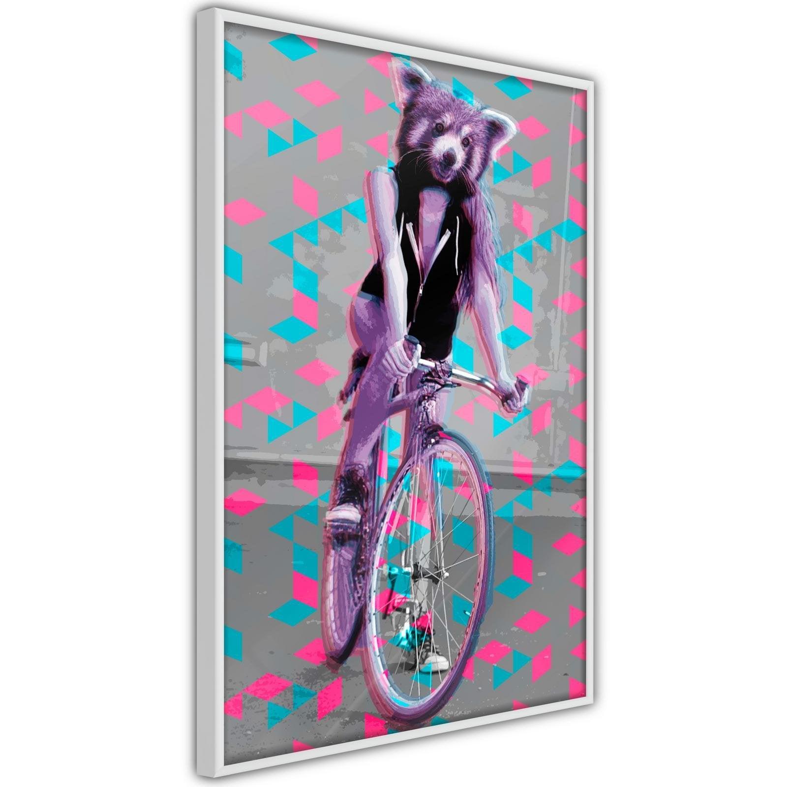 Inramad Poster / Tavla - Extraordinary Cyclist-Poster Inramad-Artgeist-peaceofhome.se