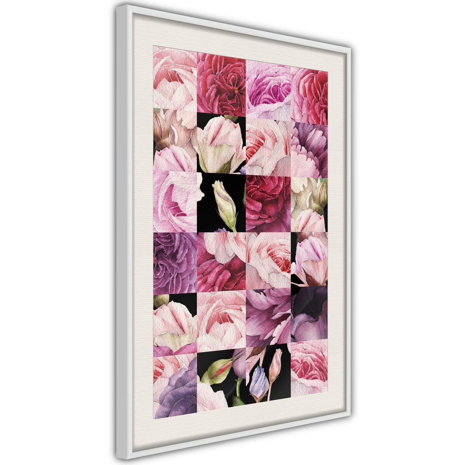 Inramad Poster / Tavla - Floral Jigsaw-Poster Inramad-Artgeist-peaceofhome.se