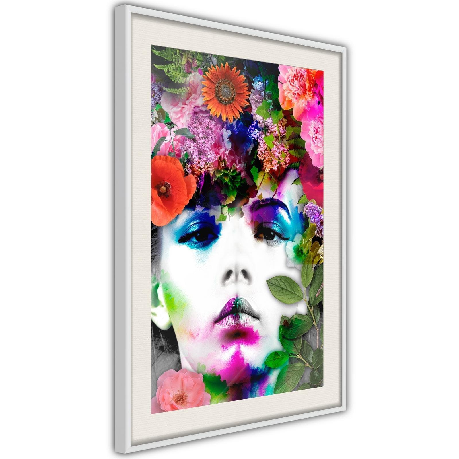 Inramad Poster / Tavla - Flower Coronet-Poster Inramad-Artgeist-peaceofhome.se