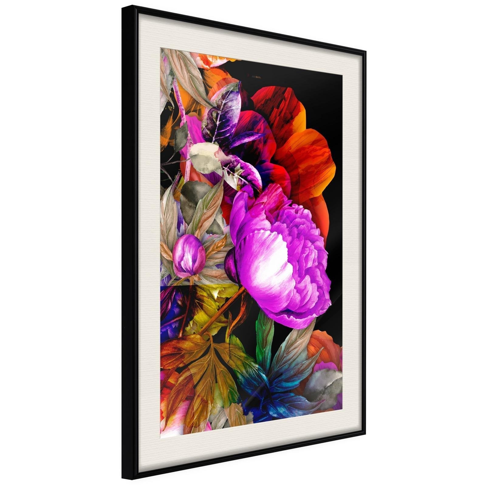 Inramad Poster / Tavla - Flower Sonata-Poster Inramad-Artgeist-peaceofhome.se