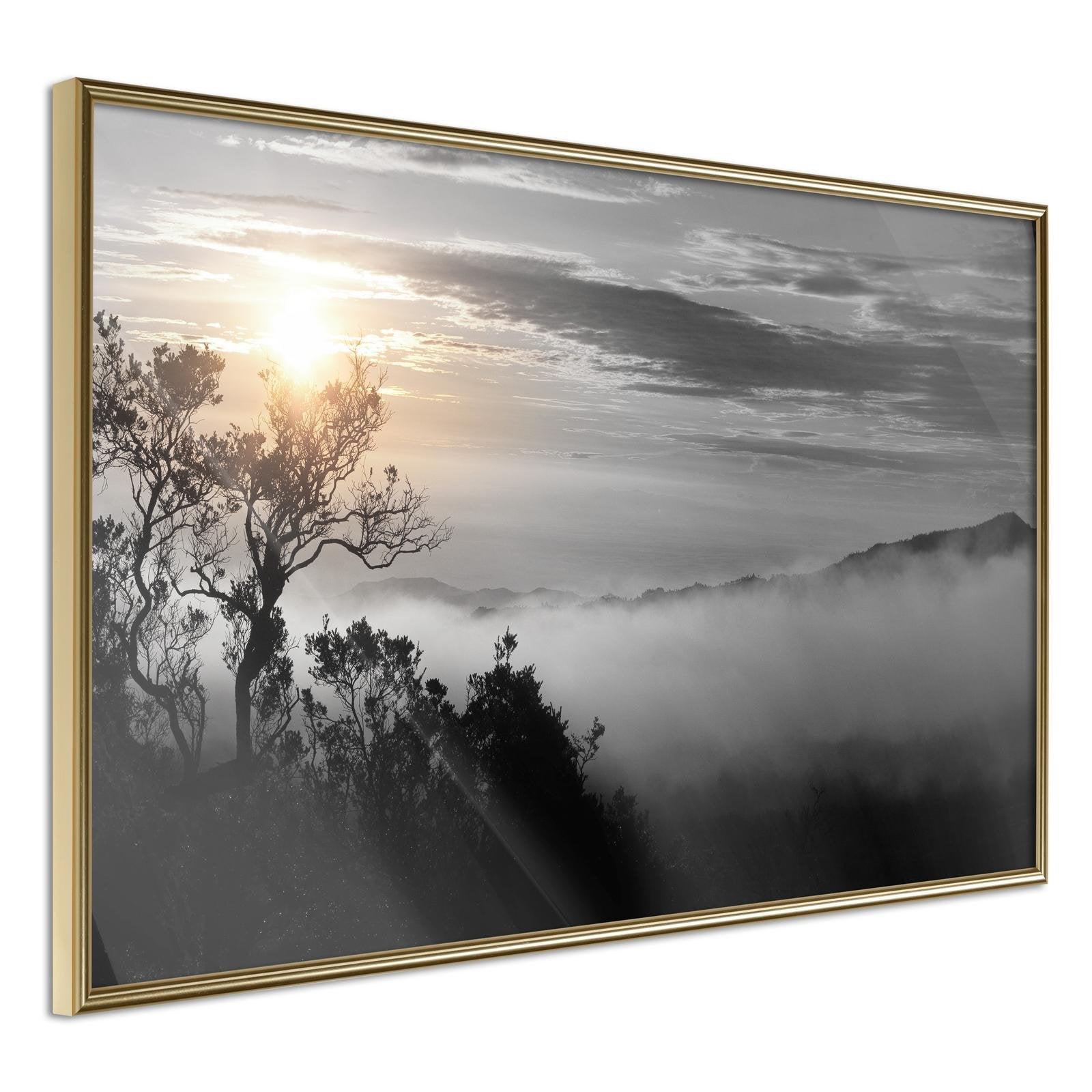 Inramad Poster / Tavla - Fog Valley-Poster Inramad-Artgeist-30x20-Guldram-peaceofhome.se