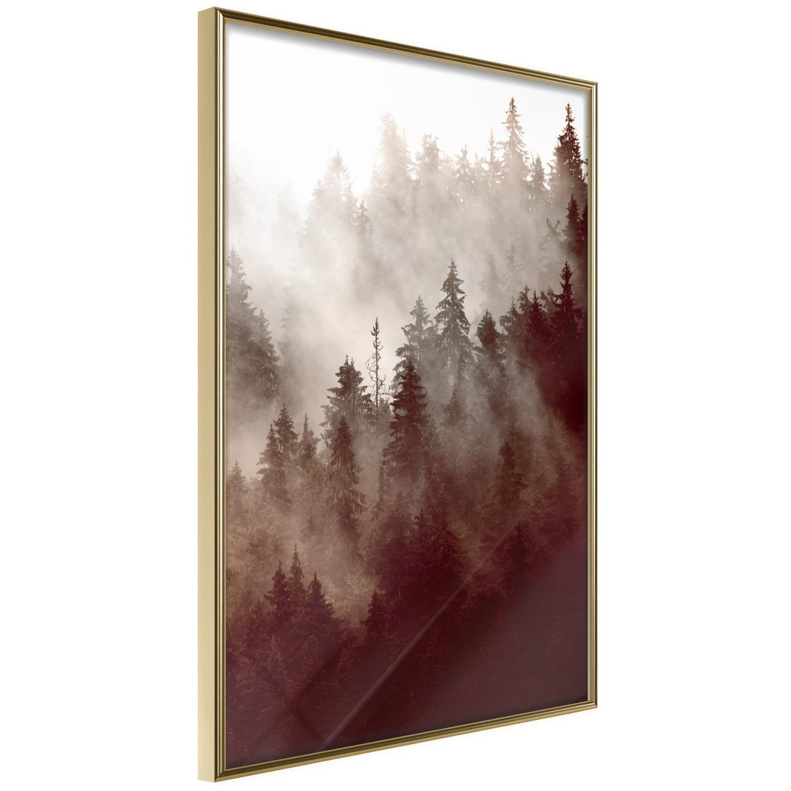 Inramad Poster / Tavla - Forest Fog-Affisch-Artgeist-peaceofhome.se