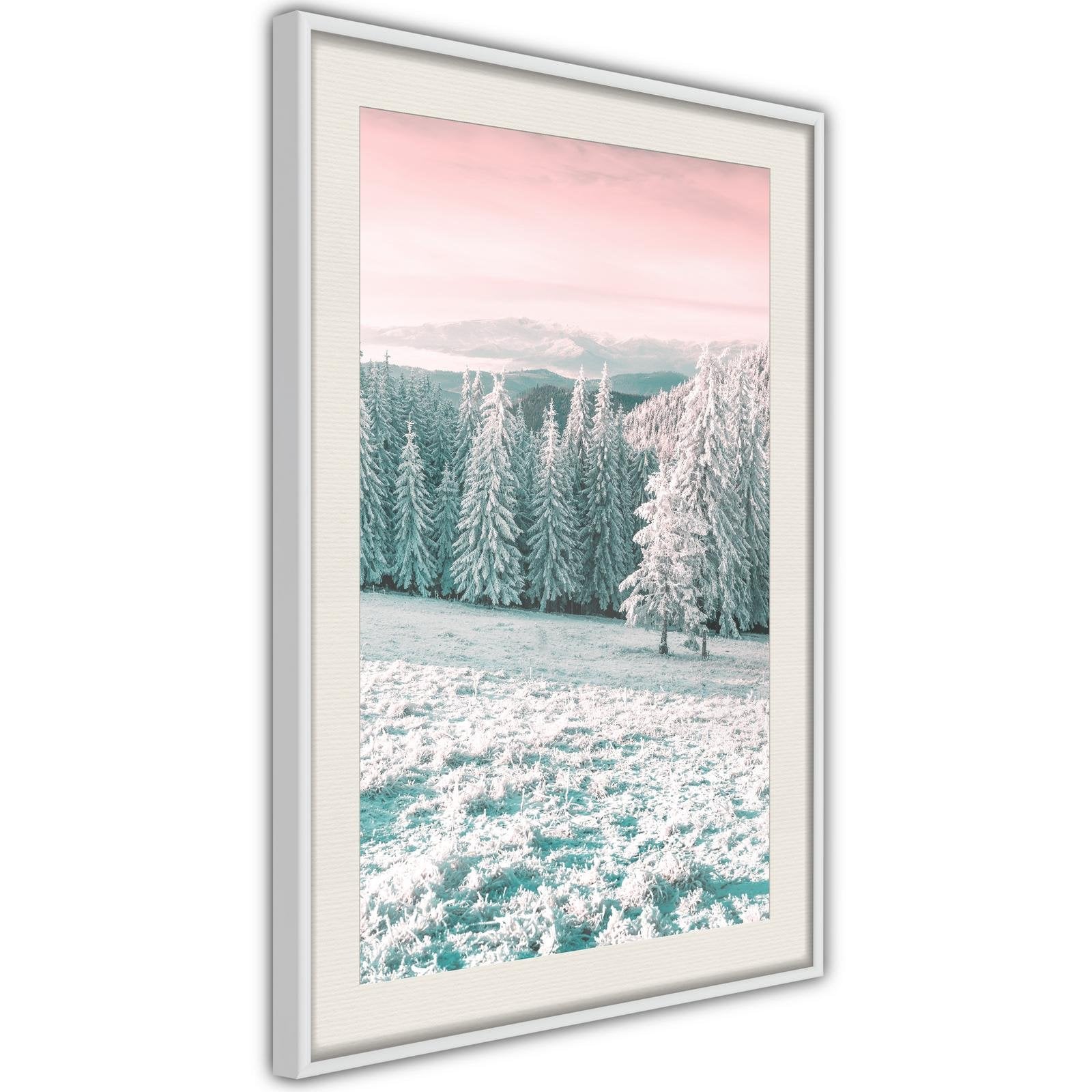 Inramad Poster / Tavla - Frosty Landscape-Poster Inramad-Artgeist-peaceofhome.se