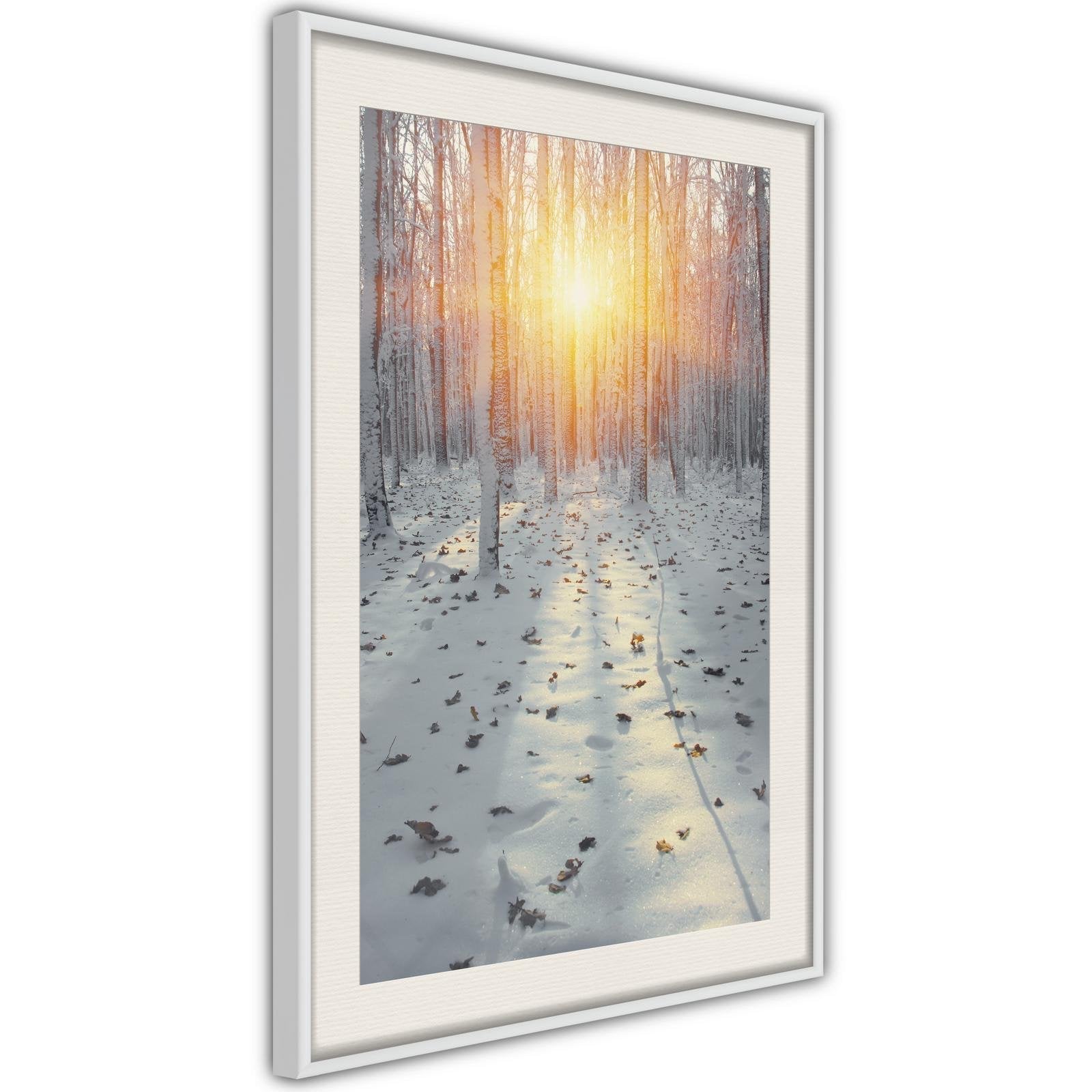 Inramad Poster / Tavla - Frosty Sunset-Affisch-Artgeist-peaceofhome.se