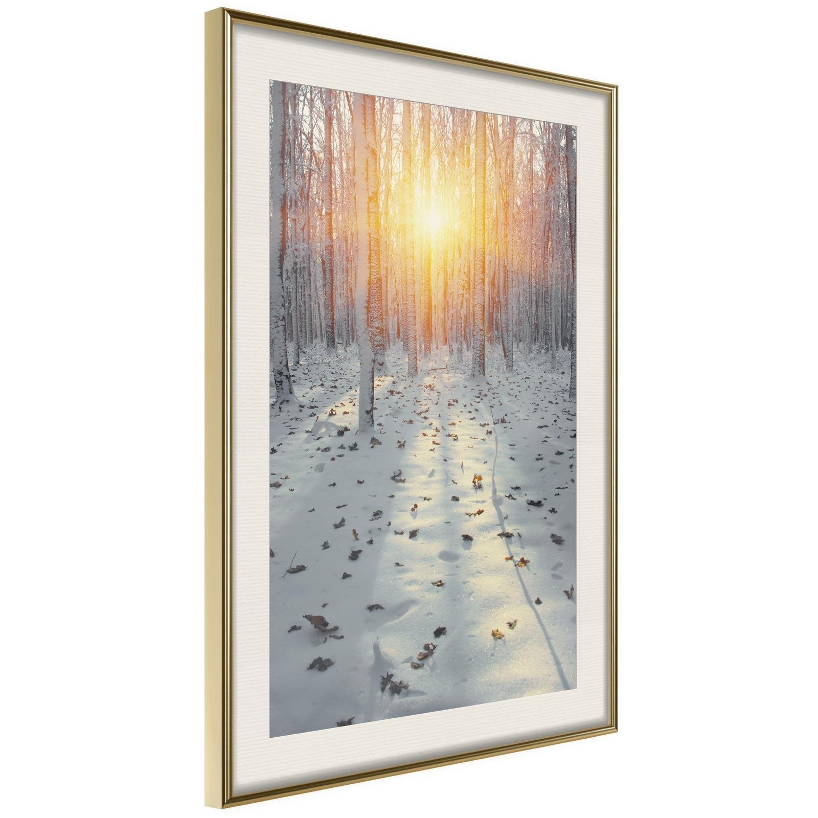 Inramad Poster / Tavla - Frosty Sunset-Affisch-Artgeist-peaceofhome.se