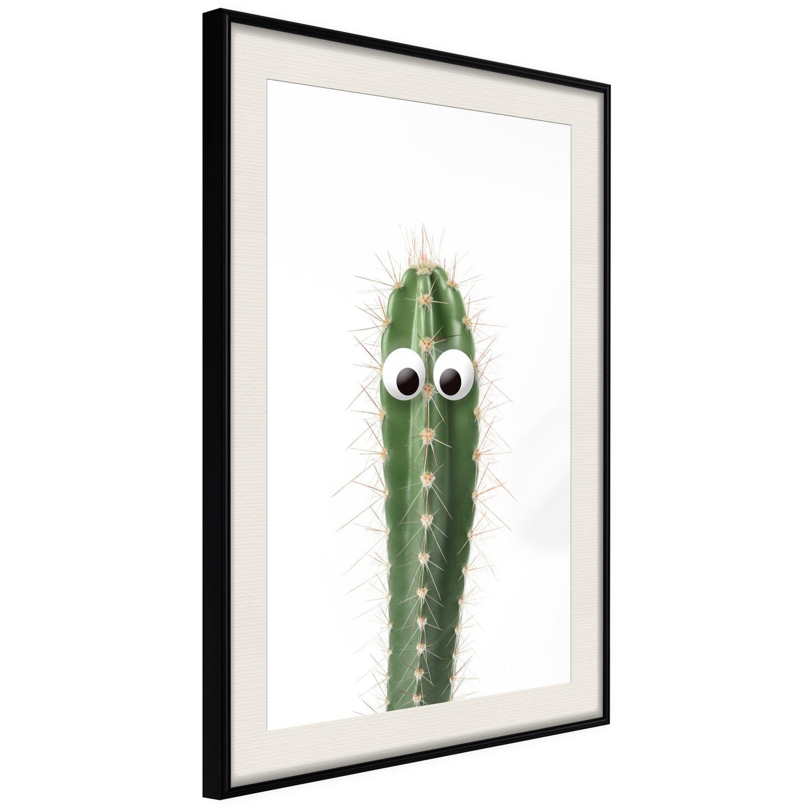 Inramad Poster / Tavla - Funny Cactus I-Poster Inramad-Artgeist-peaceofhome.se