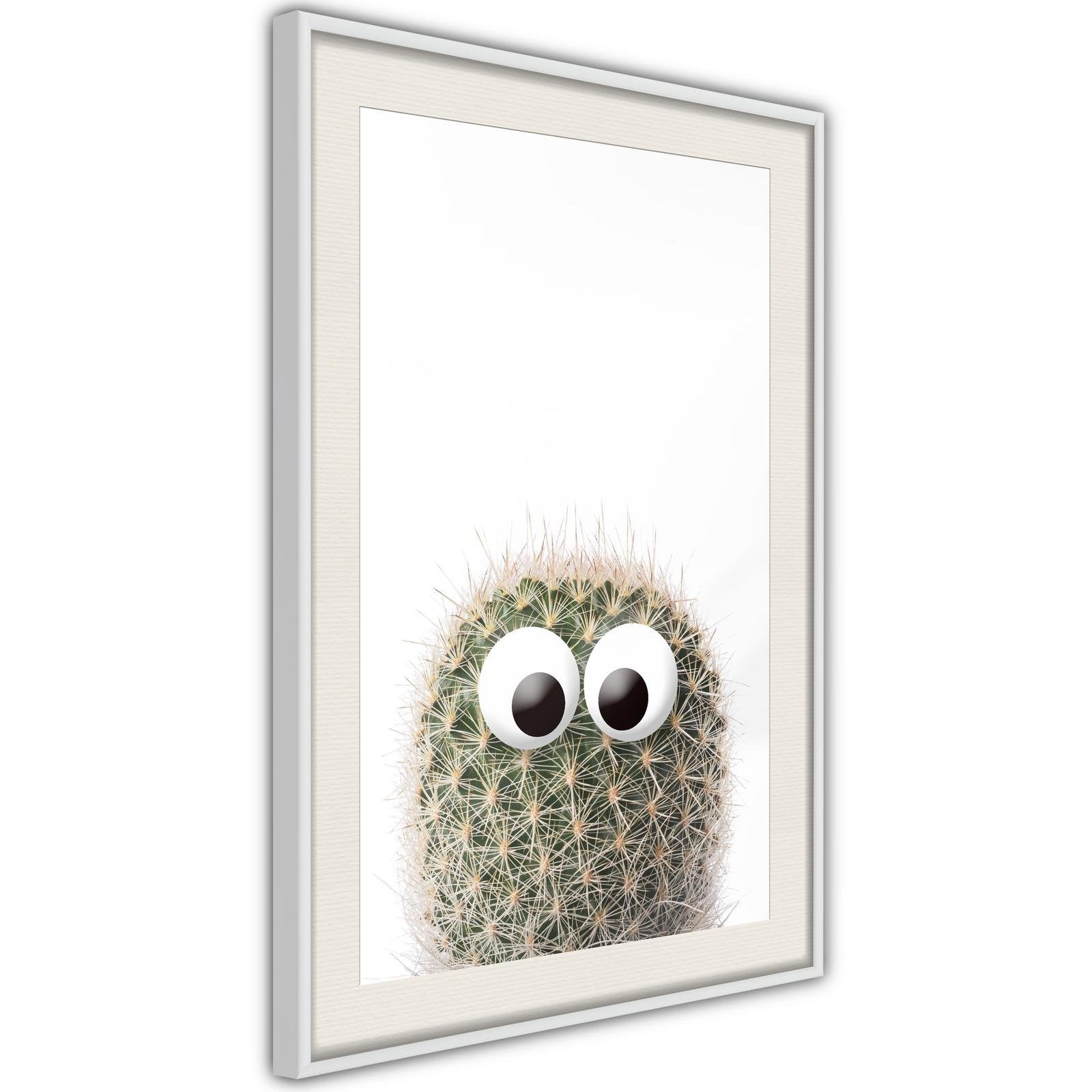 Inramad Poster / Tavla - Funny Cactus II-Poster Inramad-Artgeist-peaceofhome.se