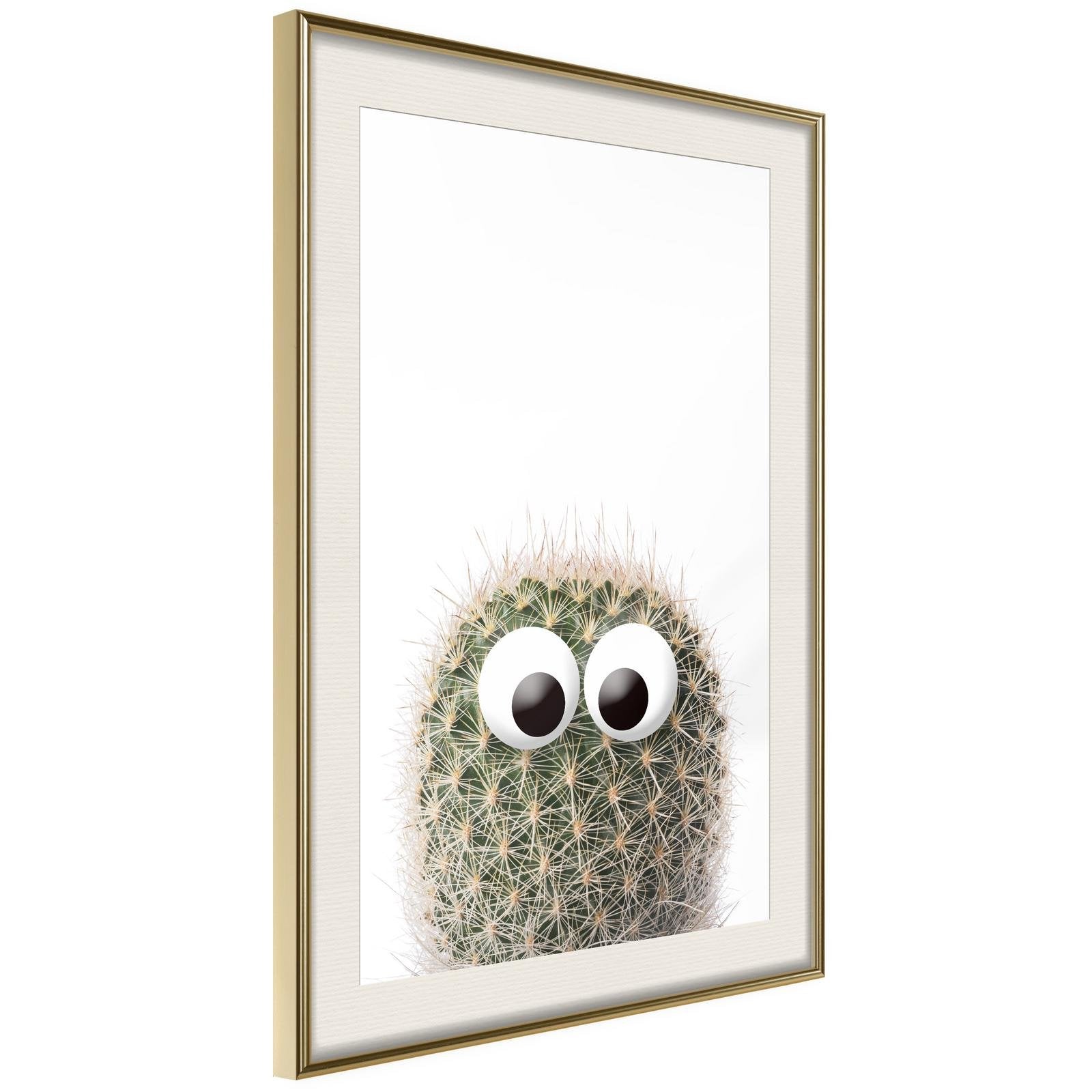 Inramad Poster / Tavla - Funny Cactus II-Poster Inramad-Artgeist-peaceofhome.se