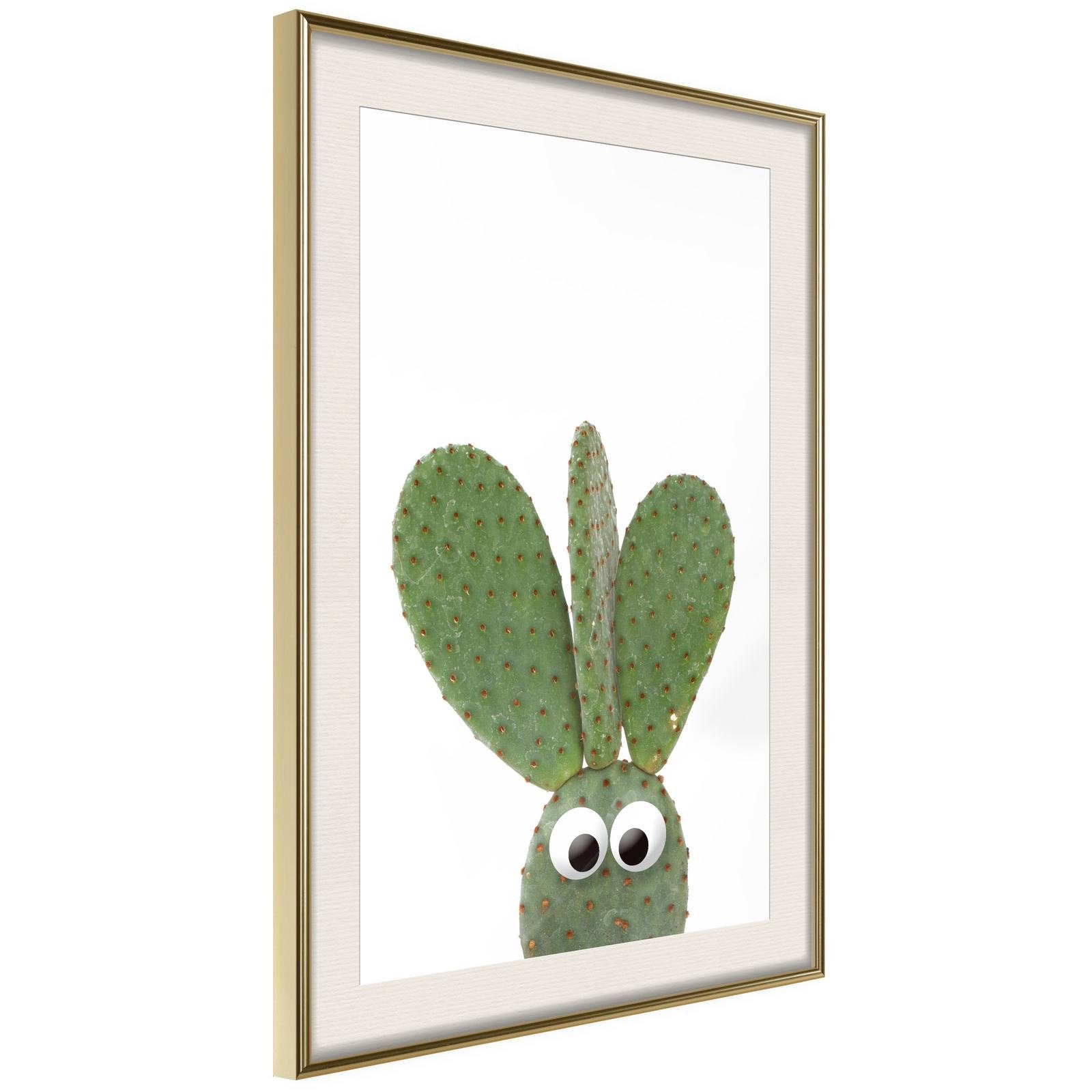 Inramad Poster / Tavla - Funny Cactus III-Poster Inramad-Artgeist-peaceofhome.se