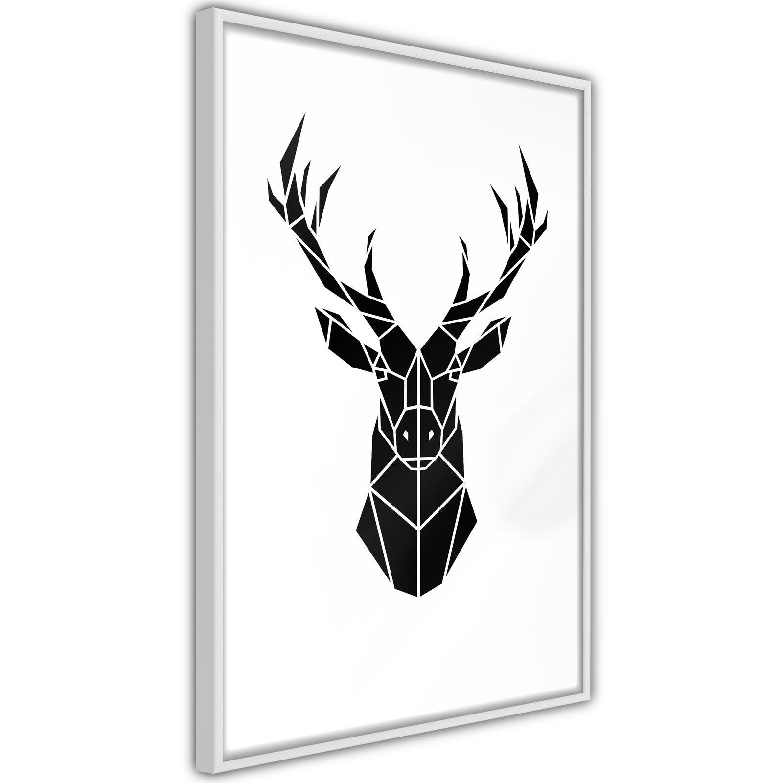 Inramad Poster / Tavla - Geometric Stag-Affisch-Artgeist-peaceofhome.se