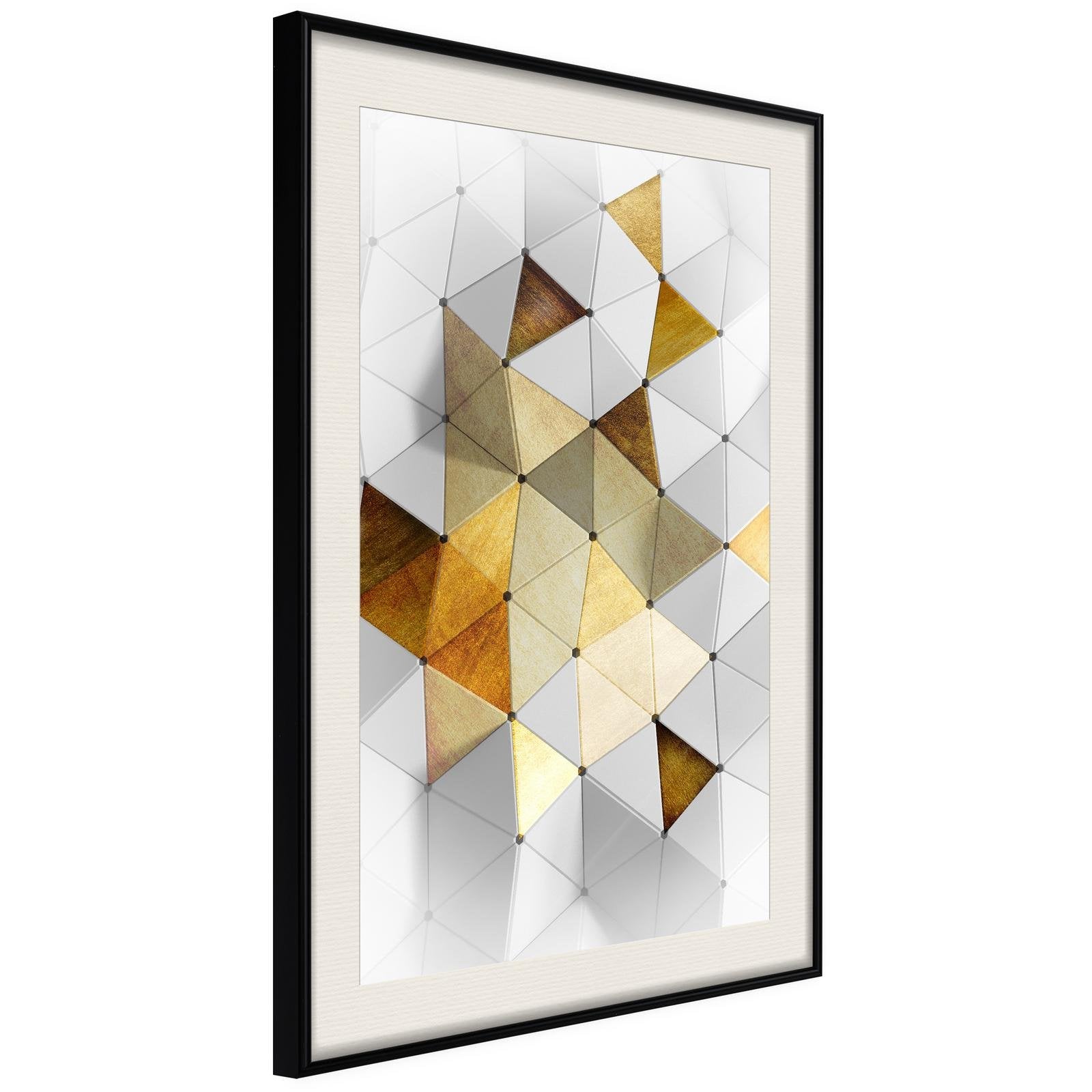 Inramad Poster / Tavla - Gold-Plated Enamel-Poster Inramad-Artgeist-peaceofhome.se