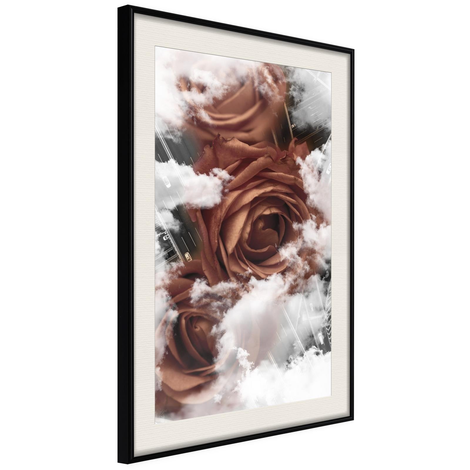 Inramad Poster / Tavla - Heavenly Roses-Poster Inramad-Artgeist-peaceofhome.se