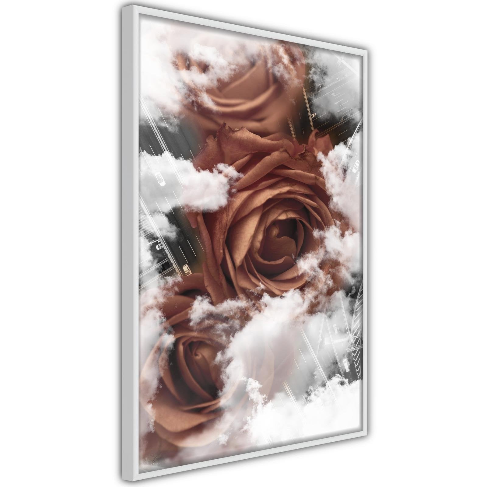 Inramad Poster / Tavla - Heavenly Roses-Poster Inramad-Artgeist-peaceofhome.se
