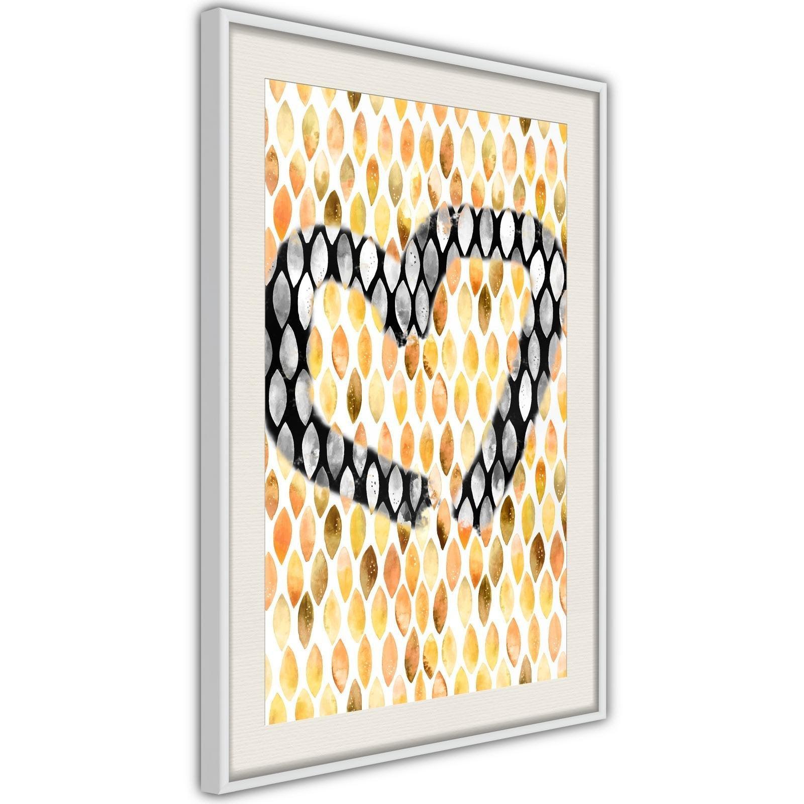 Inramad Poster / Tavla - I Love Oranges-Poster Inramad-Artgeist-peaceofhome.se