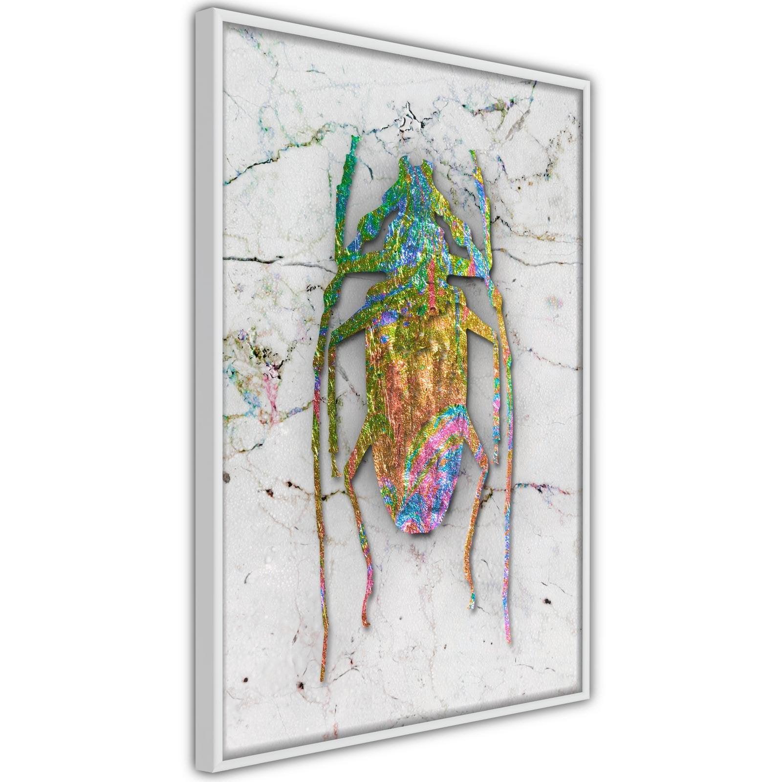 Inramad Poster / Tavla - Iridescent Insect-Poster Inramad-Artgeist-peaceofhome.se