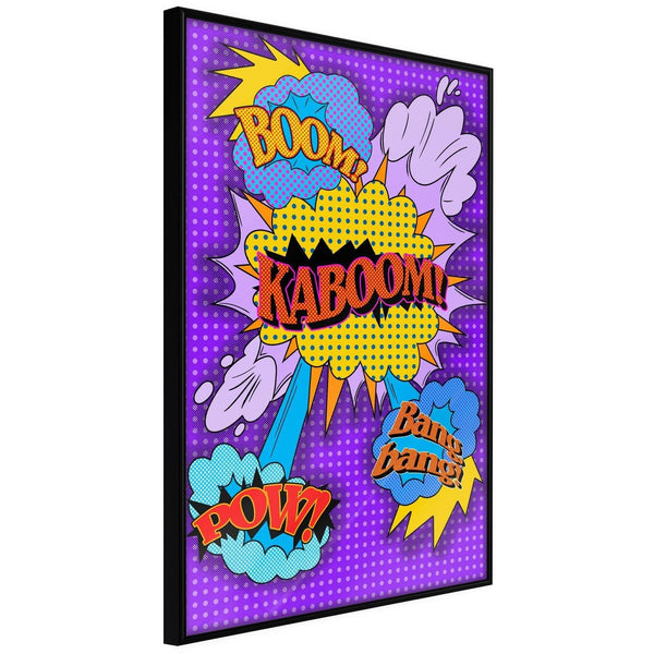 Inramad Poster / Tavla - Kaboom! Boom! Pow!-Poster Inramad-Artgeist-peaceofhome.se