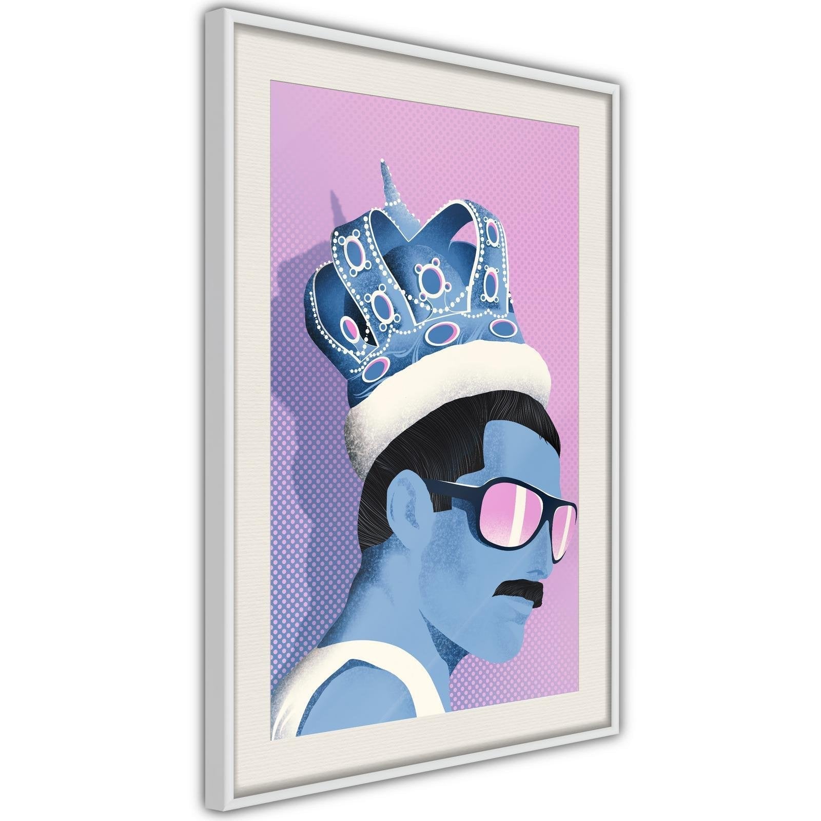 Inramad Poster / Tavla - King of Music-Poster Inramad-Artgeist-peaceofhome.se