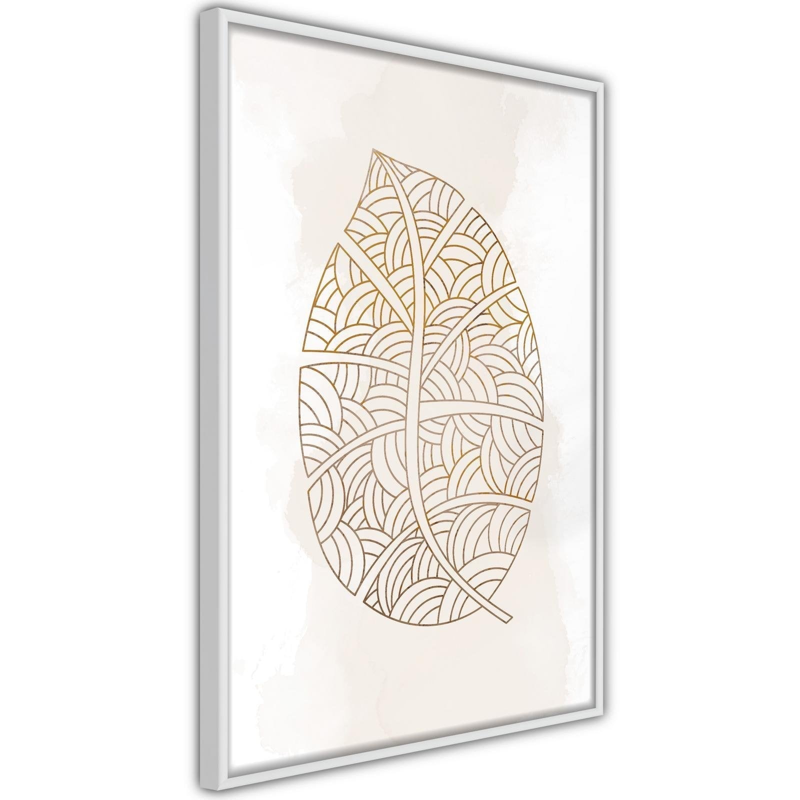 Inramad Poster / Tavla - Leaf Veins-Poster Inramad-Artgeist-peaceofhome.se