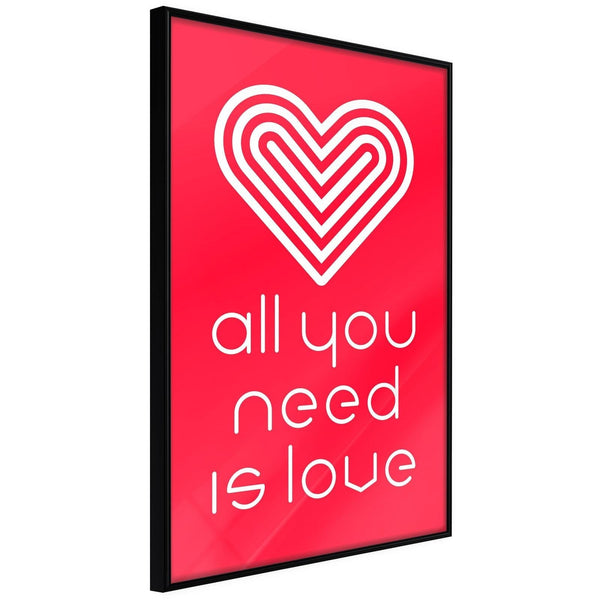 Inramad Poster / Tavla - Love Everywhere-Poster Inramad-Artgeist-peaceofhome.se