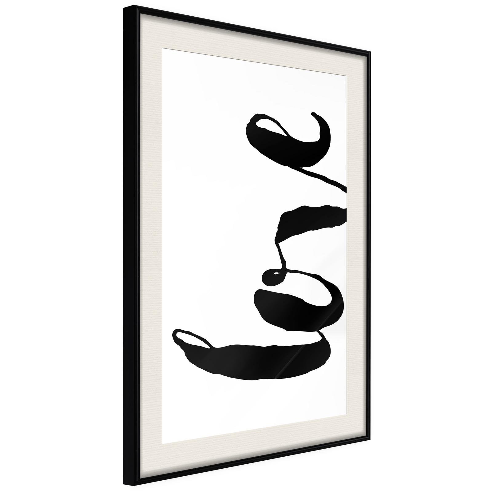 Inramad Poster / Tavla - Love Sideways-Poster Inramad-Artgeist-peaceofhome.se