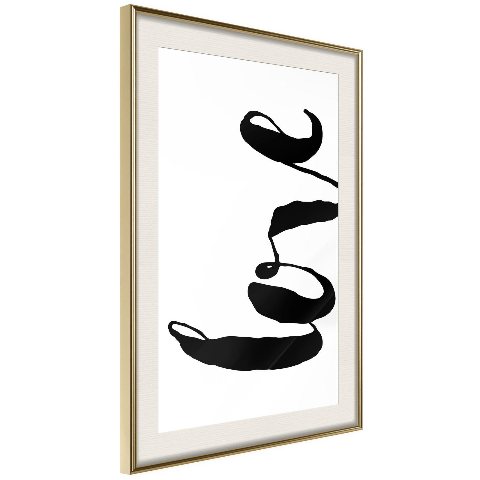 Inramad Poster / Tavla - Love Sideways-Poster Inramad-Artgeist-peaceofhome.se