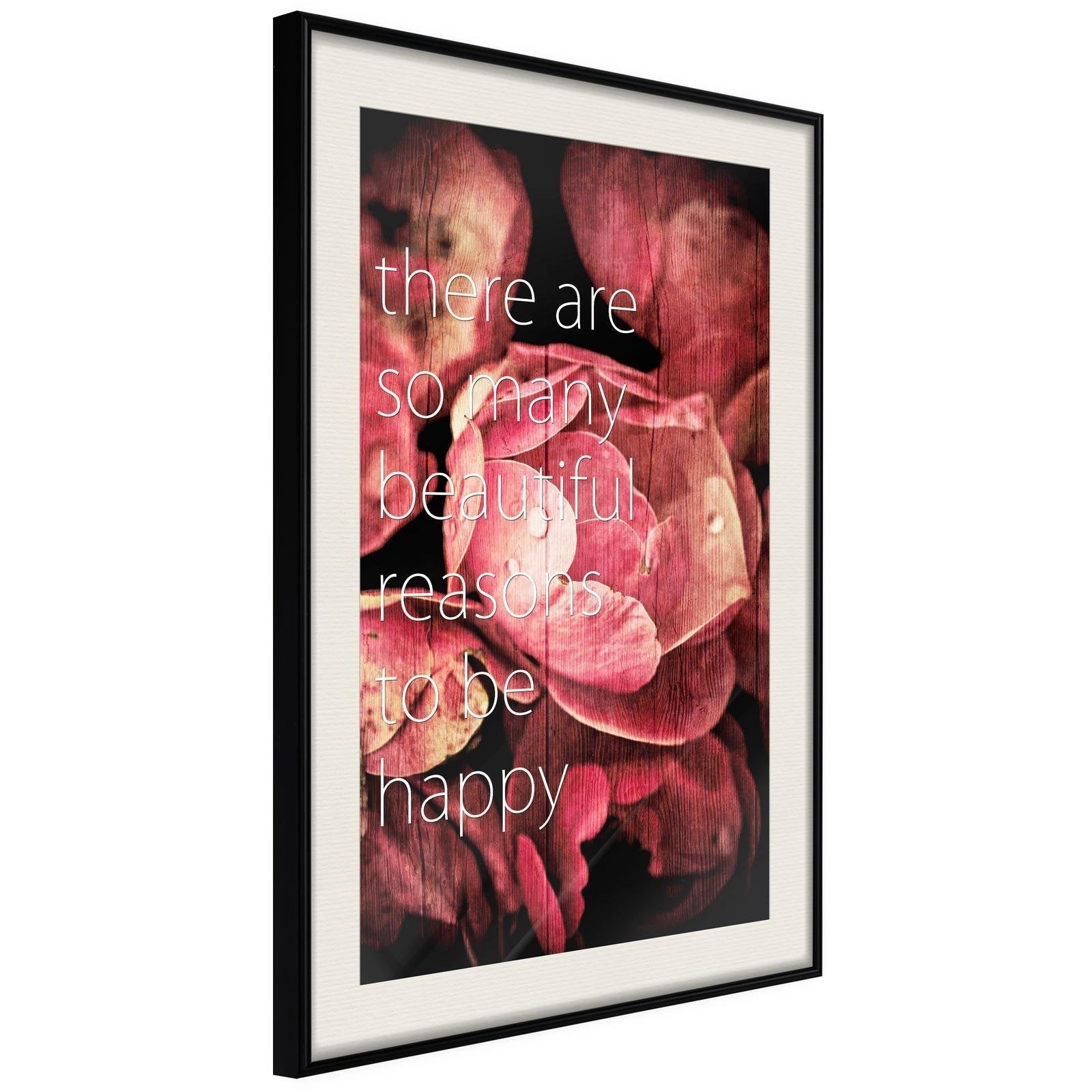 Inramad Poster / Tavla - Many Reasons to Be Happy-Poster Inramad-Artgeist-peaceofhome.se