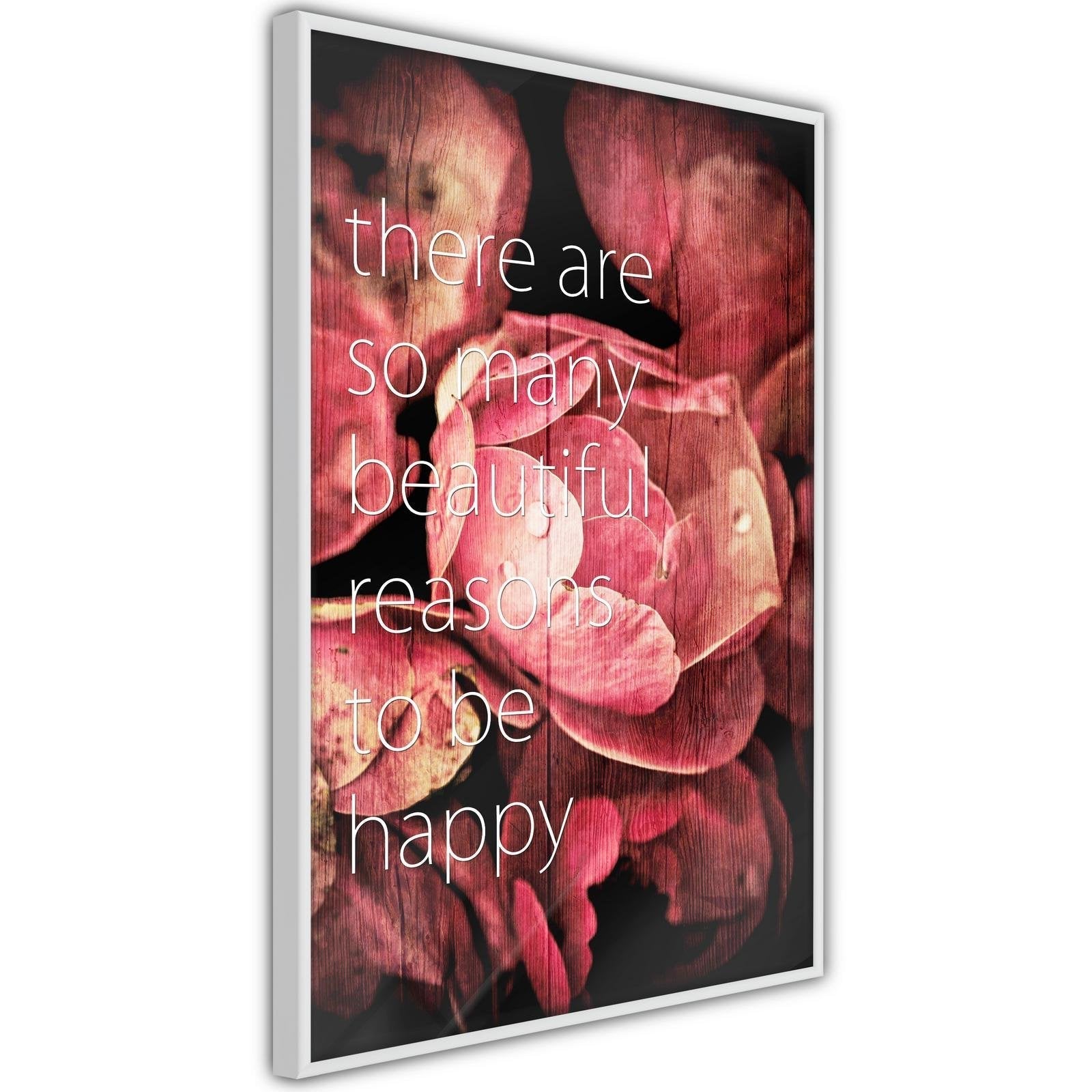 Inramad Poster / Tavla - Many Reasons to Be Happy-Poster Inramad-Artgeist-peaceofhome.se