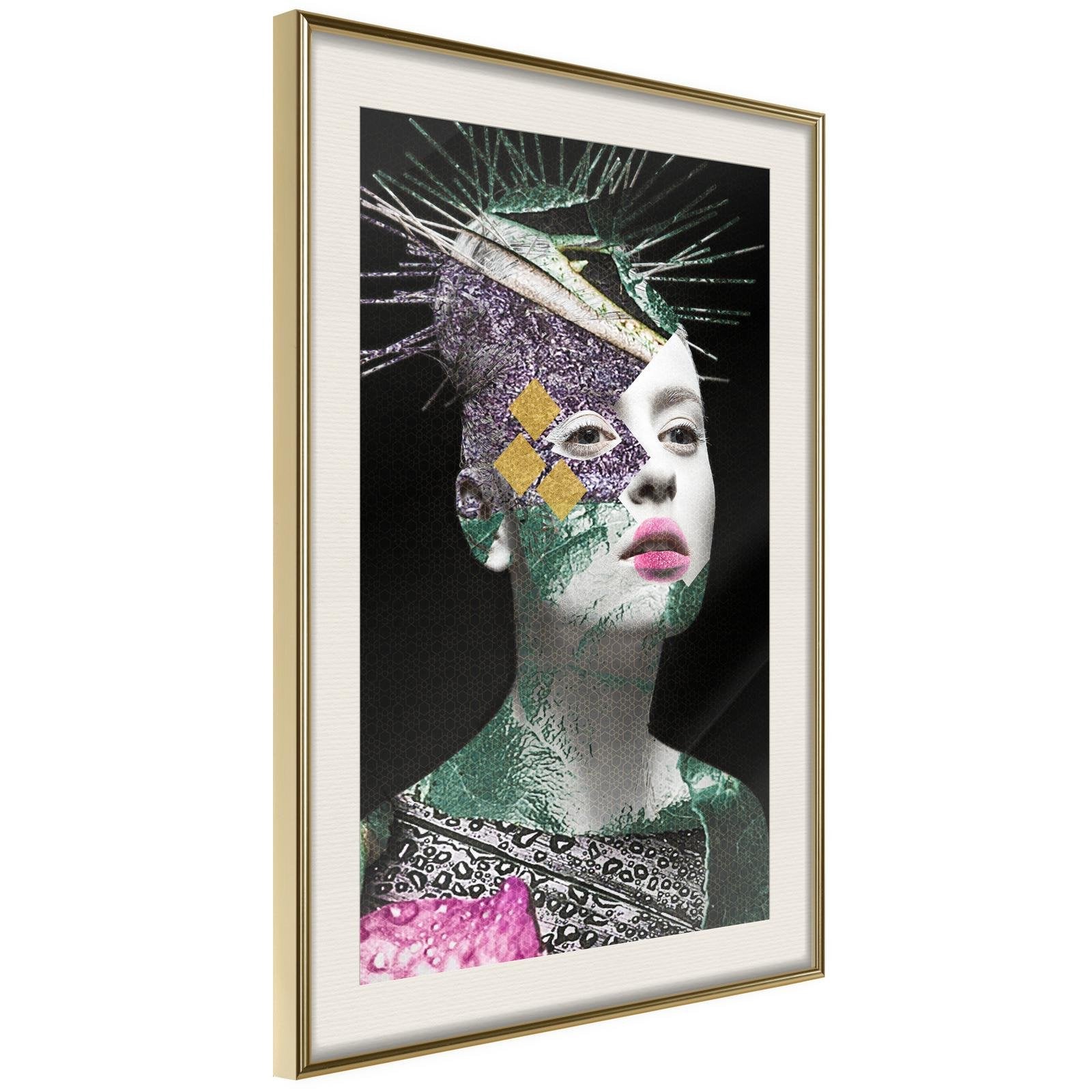 Inramad Poster / Tavla - Modern Beauty-Poster Inramad-Artgeist-20x30-Guldram med passepartout-peaceofhome.se