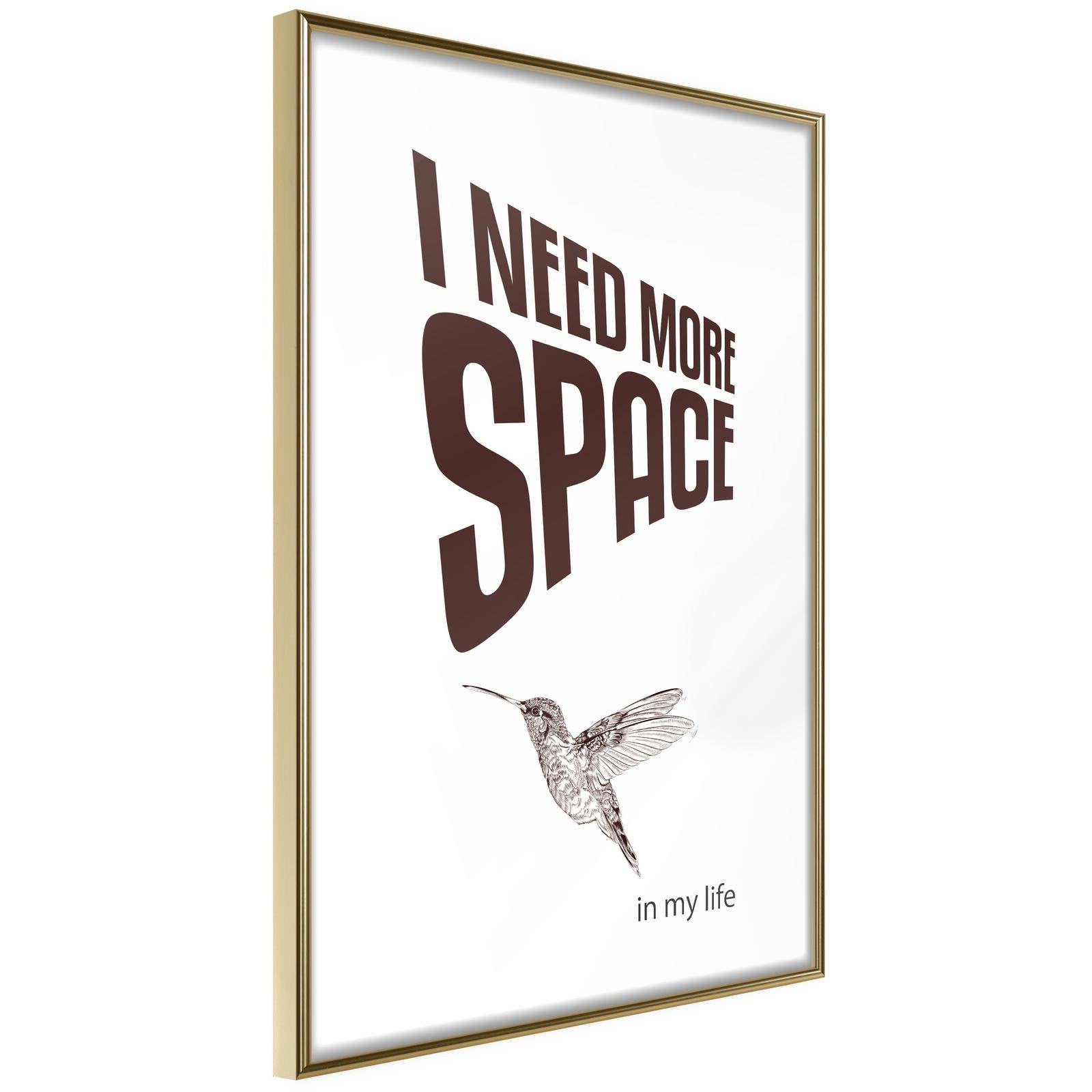 Inramad Poster / Tavla - More Space Needed-Poster Inramad-Artgeist-peaceofhome.se