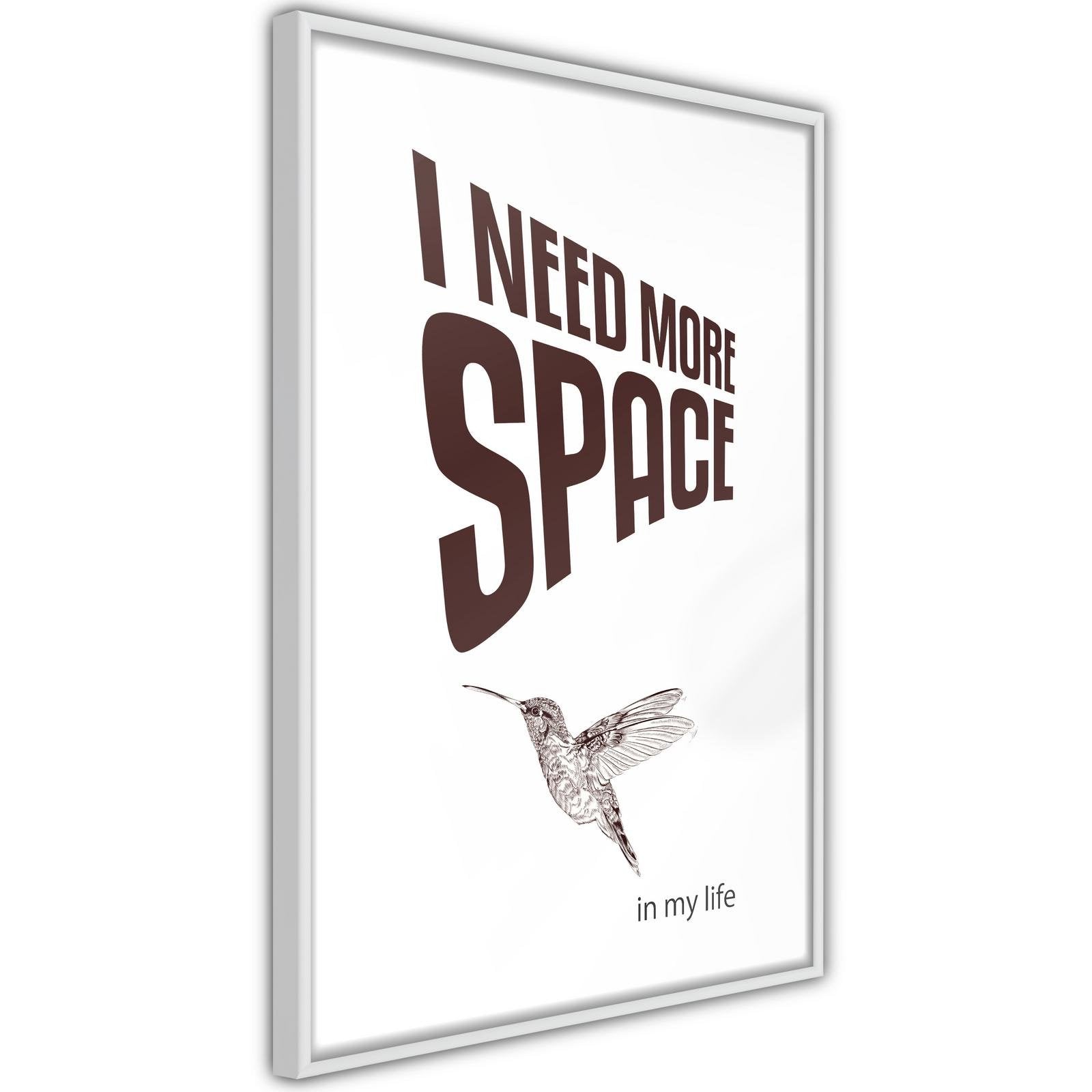 Inramad Poster / Tavla - More Space Needed-Poster Inramad-Artgeist-peaceofhome.se