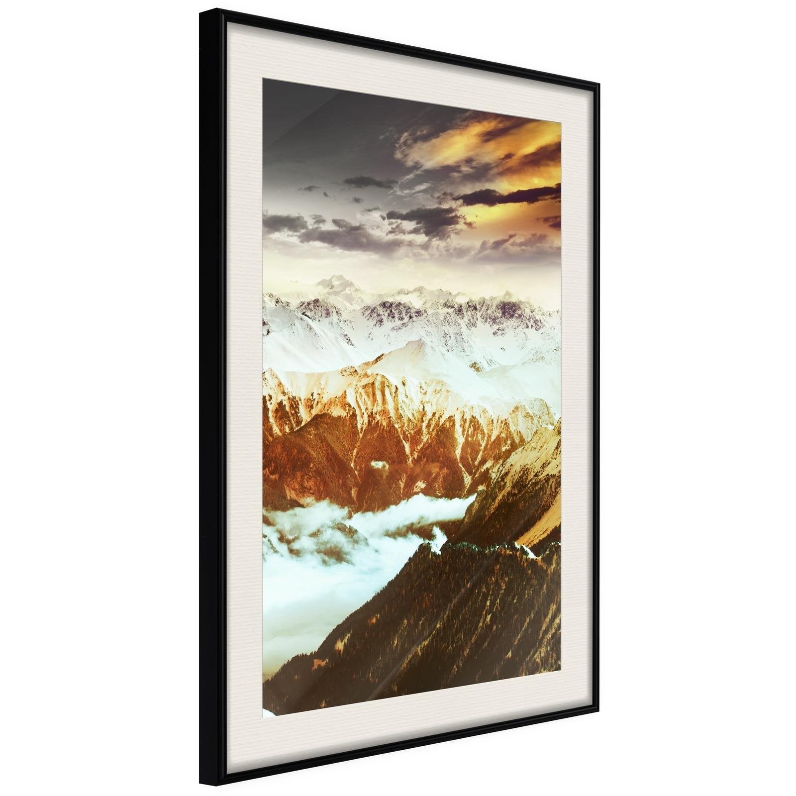 Inramad Poster / Tavla - Mountain Land-Affisch-Artgeist-peaceofhome.se