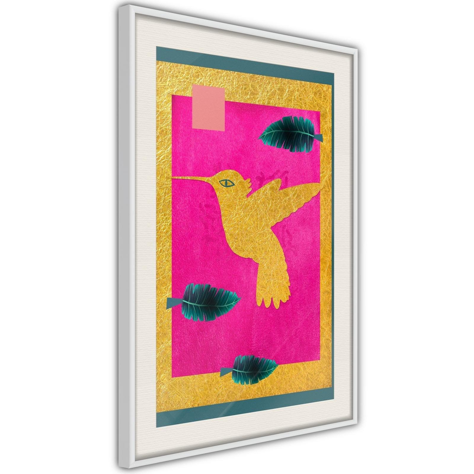 Inramad Poster / Tavla - Native American Hummingbird-Poster Inramad-Artgeist-peaceofhome.se
