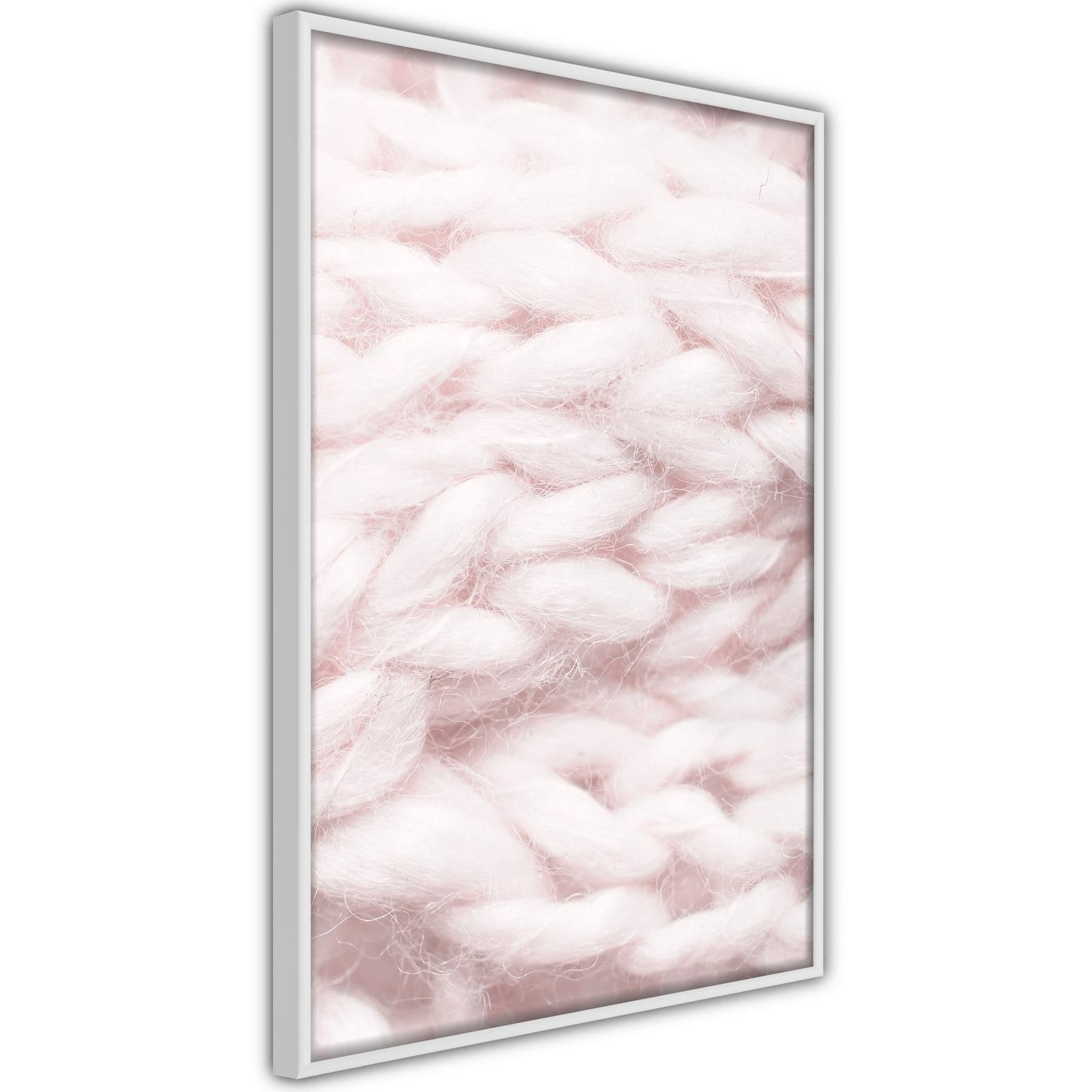 Inramad Poster / Tavla - Pale Pink Knit-Poster Inramad-Artgeist-peaceofhome.se