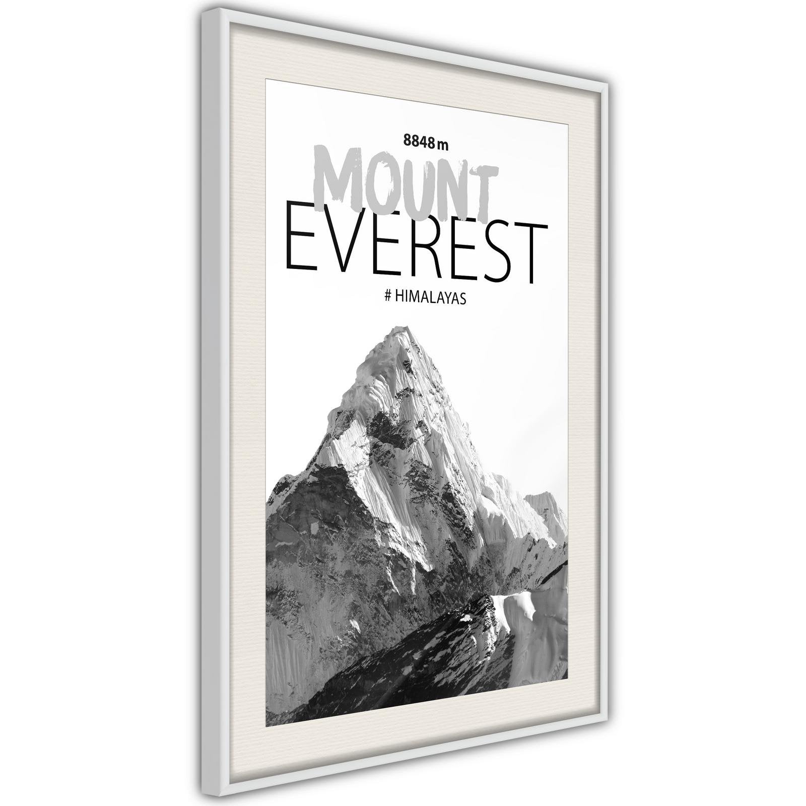 Inramad Poster / Tavla - Peaks of the World: Mount Everest-Poster Inramad-Artgeist-peaceofhome.se