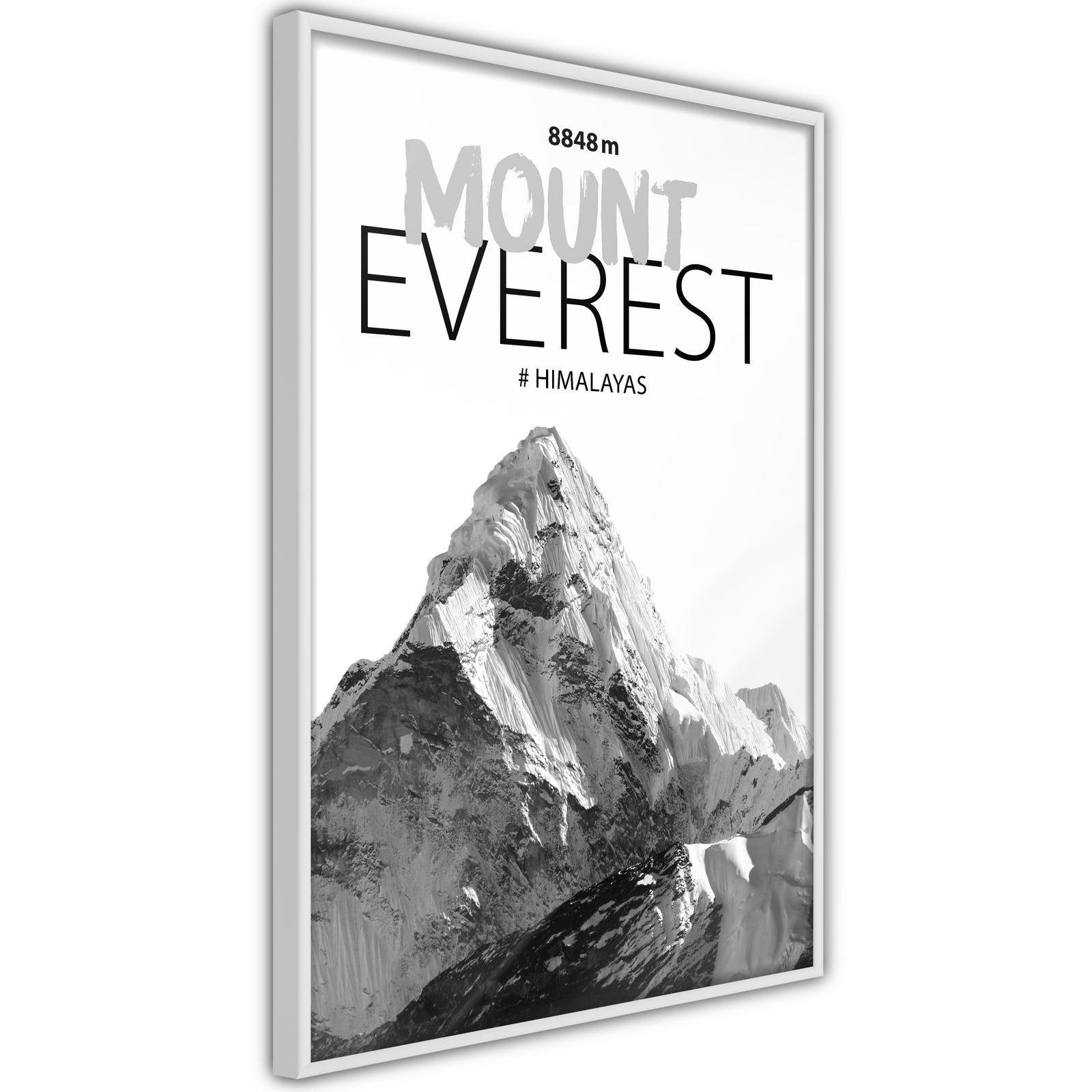 Inramad Poster / Tavla - Peaks of the World: Mount Everest-Poster Inramad-Artgeist-peaceofhome.se