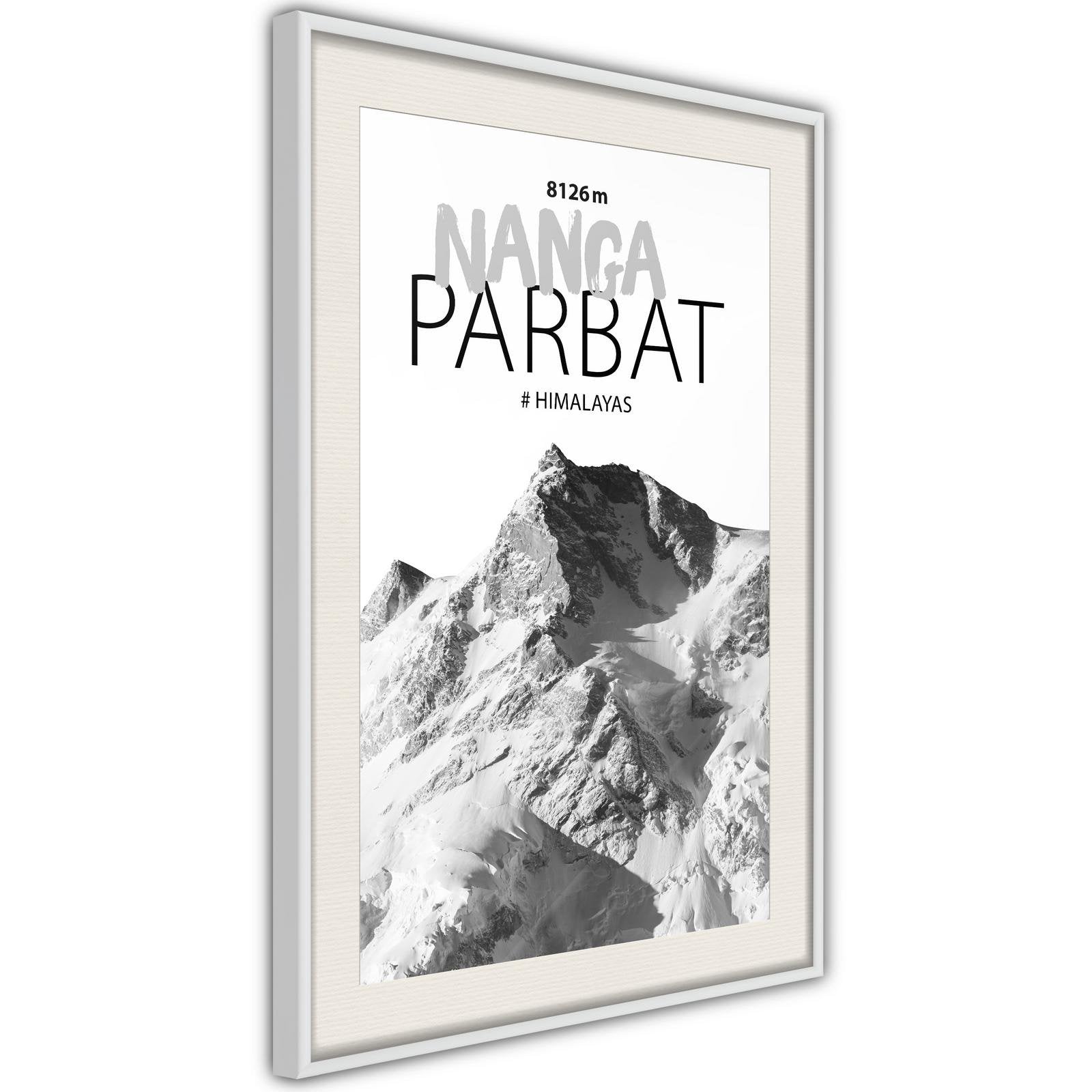 Inramad Poster / Tavla - Peaks of the World: Nanga Parbat-Poster Inramad-Artgeist-peaceofhome.se